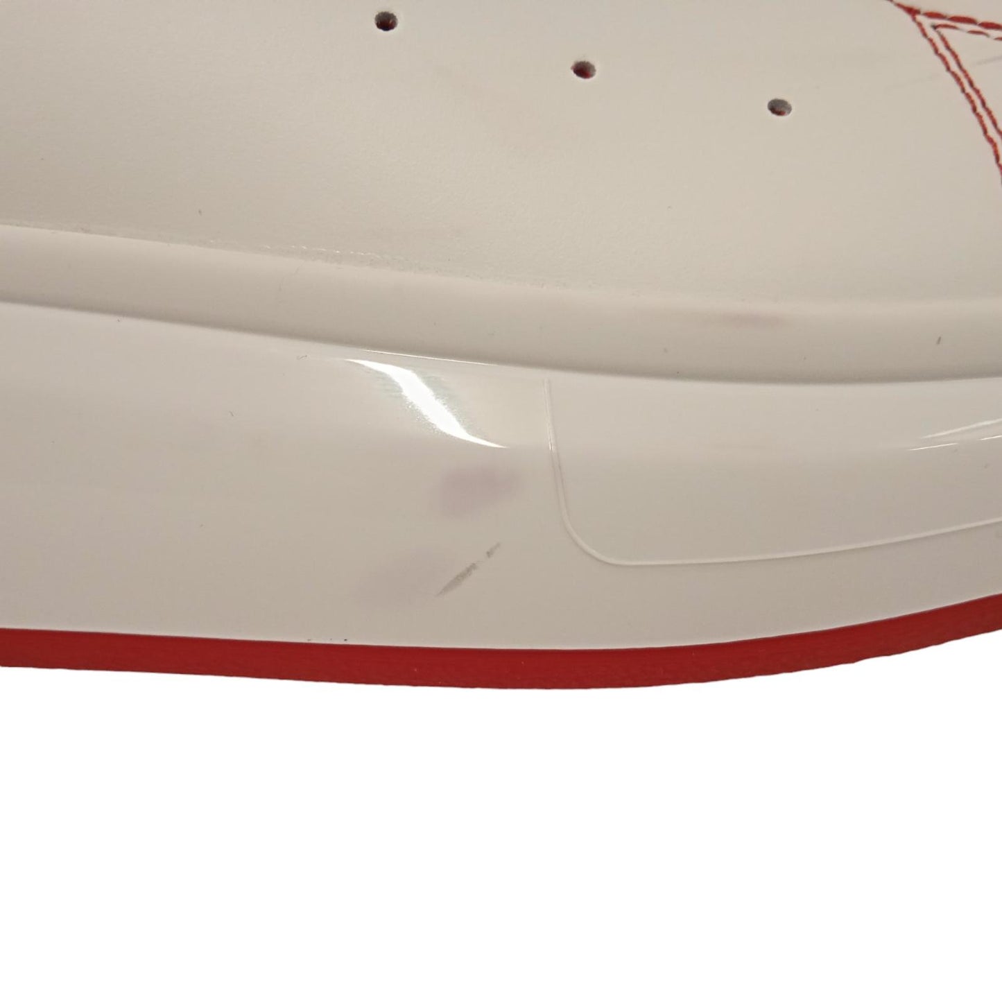 ALEXANDER MCQUEEN Men's Red & White Leather Larry Sneakers EU44 UK10 RRP590 NEW