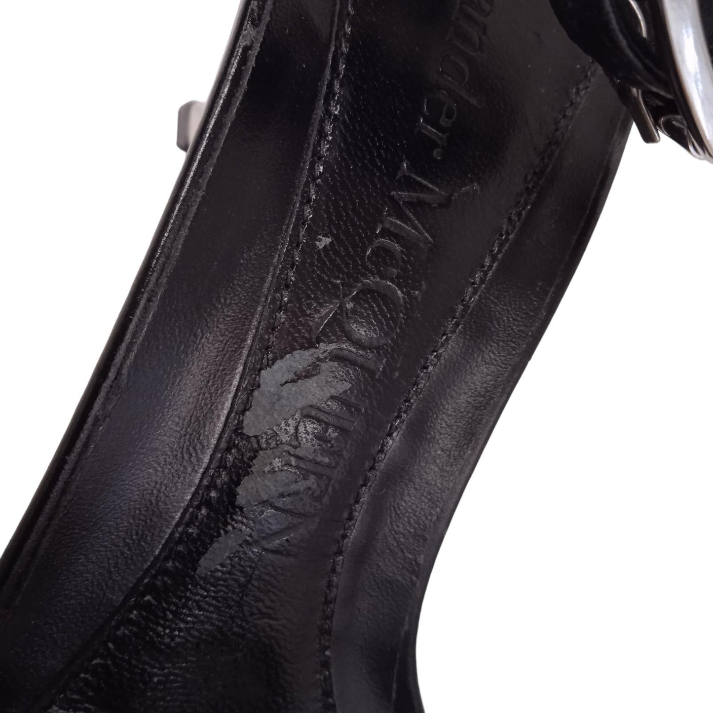 ALEXANDER MCQUEEN Ladies Black & Silver Leather Court Shoes EU38 UK5 RRP790 NEW