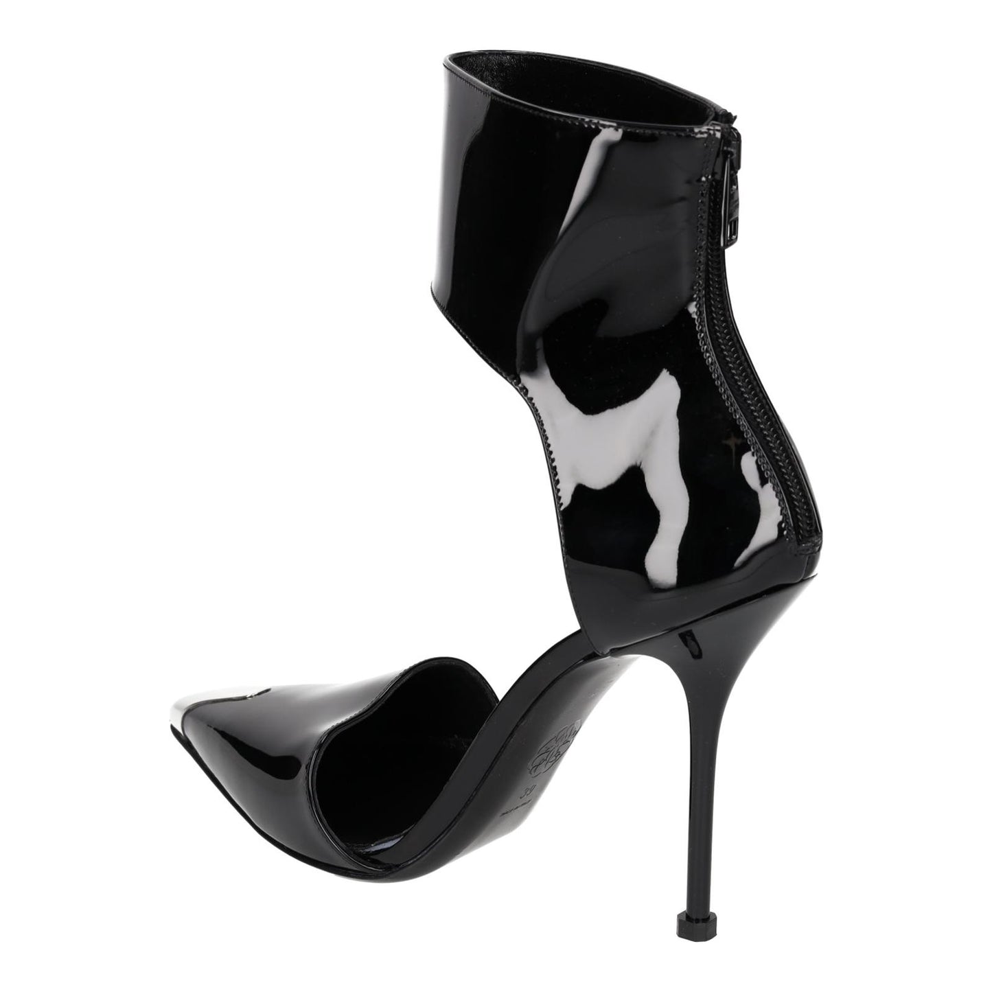 ALEXANDER MCQUEEN Black Patent Punk Pumps Heels Size UK6 EU39 NEW RRP 690