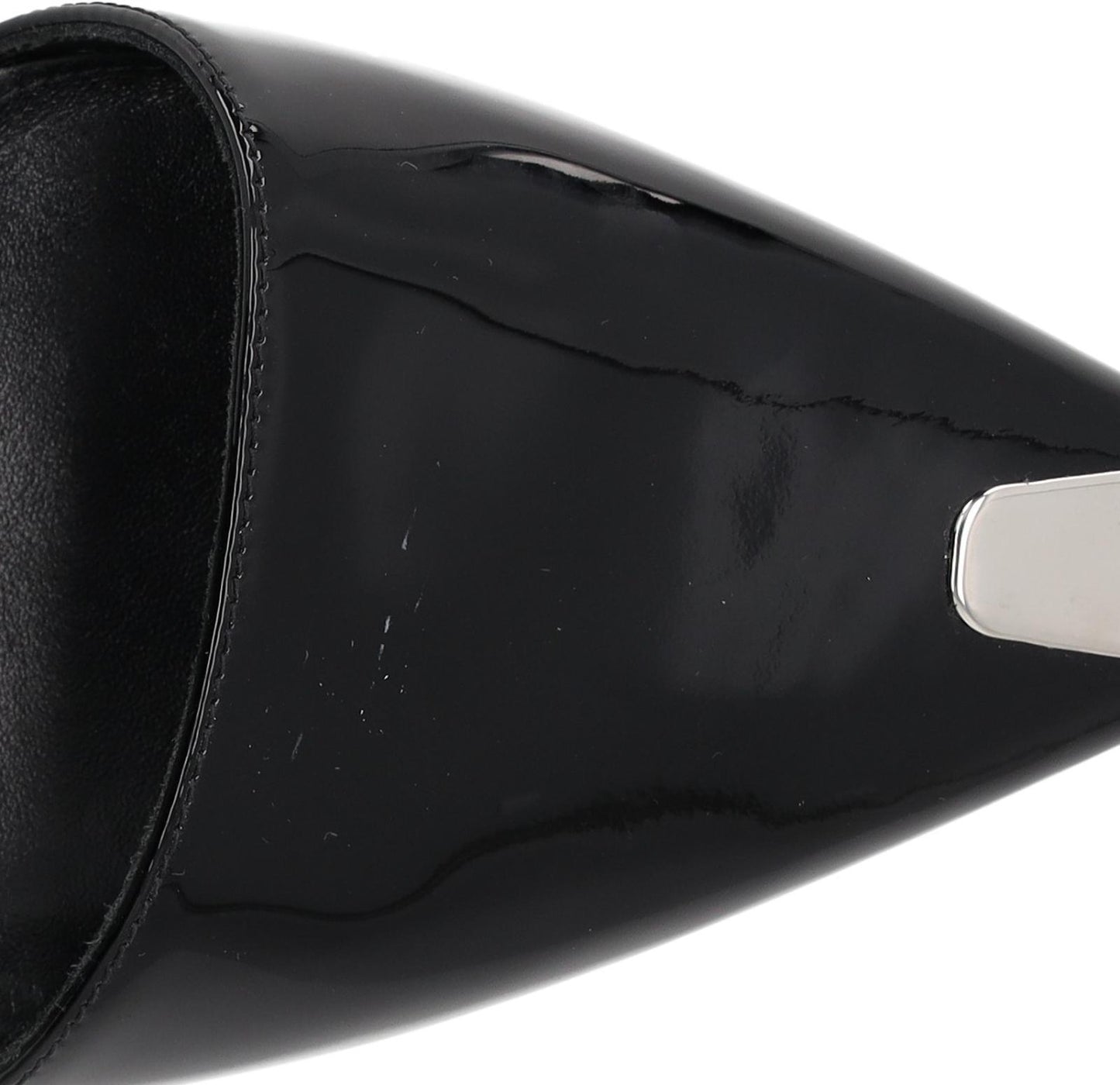 ALEXANDER MCQUEEN Black Patent Punk Pumps Heels Size UK4.5 EU37.5 NEW RRP 690