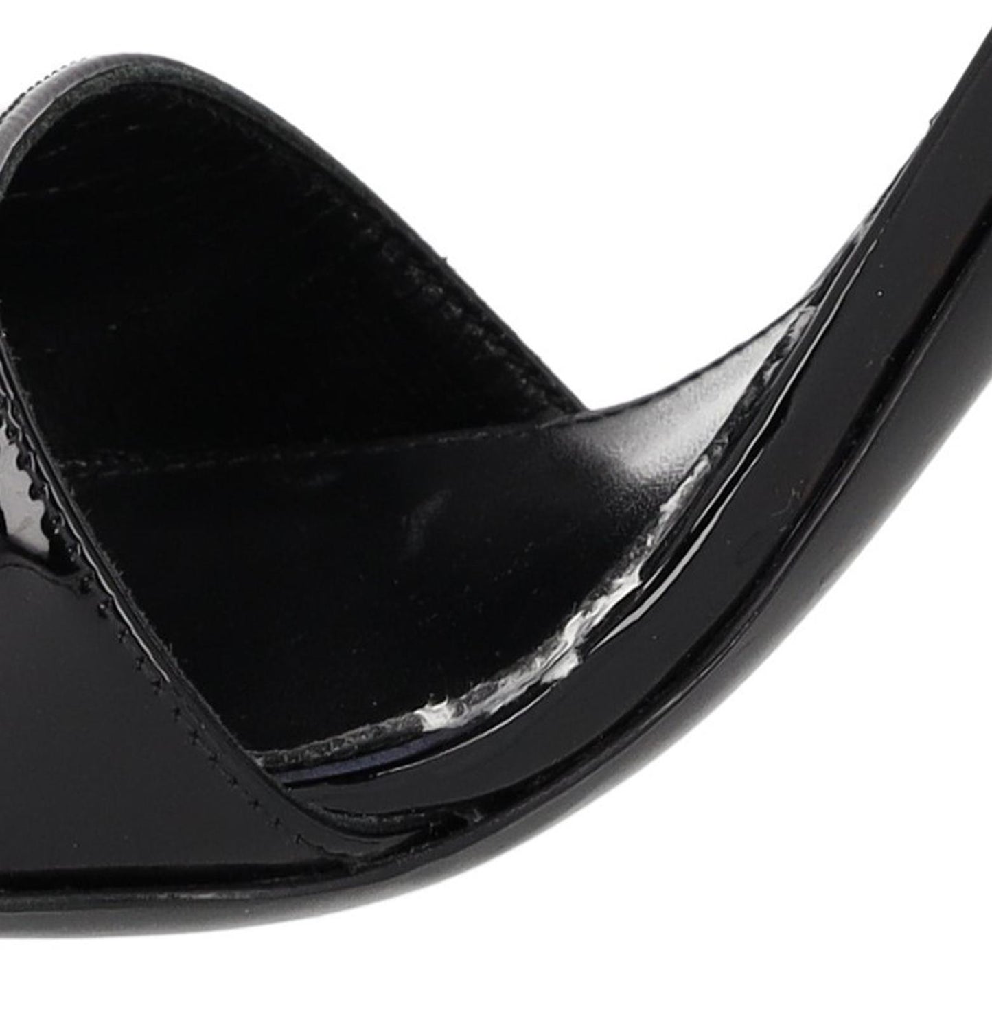 ALEXANDER MCQUEEN Black Patent Punk Pumps Heels Size UK4.5 EU37.5 NEW RRP 690