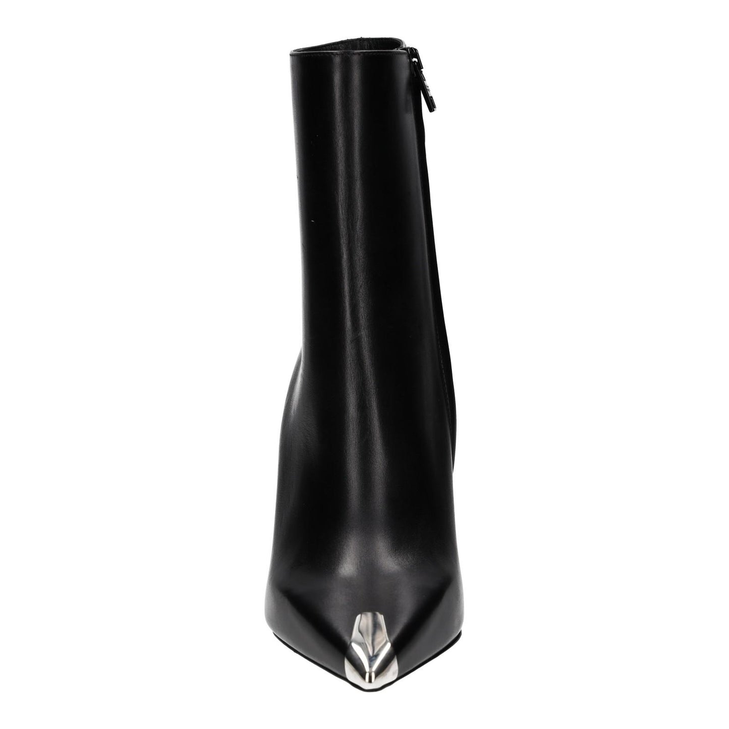 ALEXANDER MCQUEEN Black Toe-Cap Heeled Ankle Boots Leather UK7 EU40 NEW RRP 790