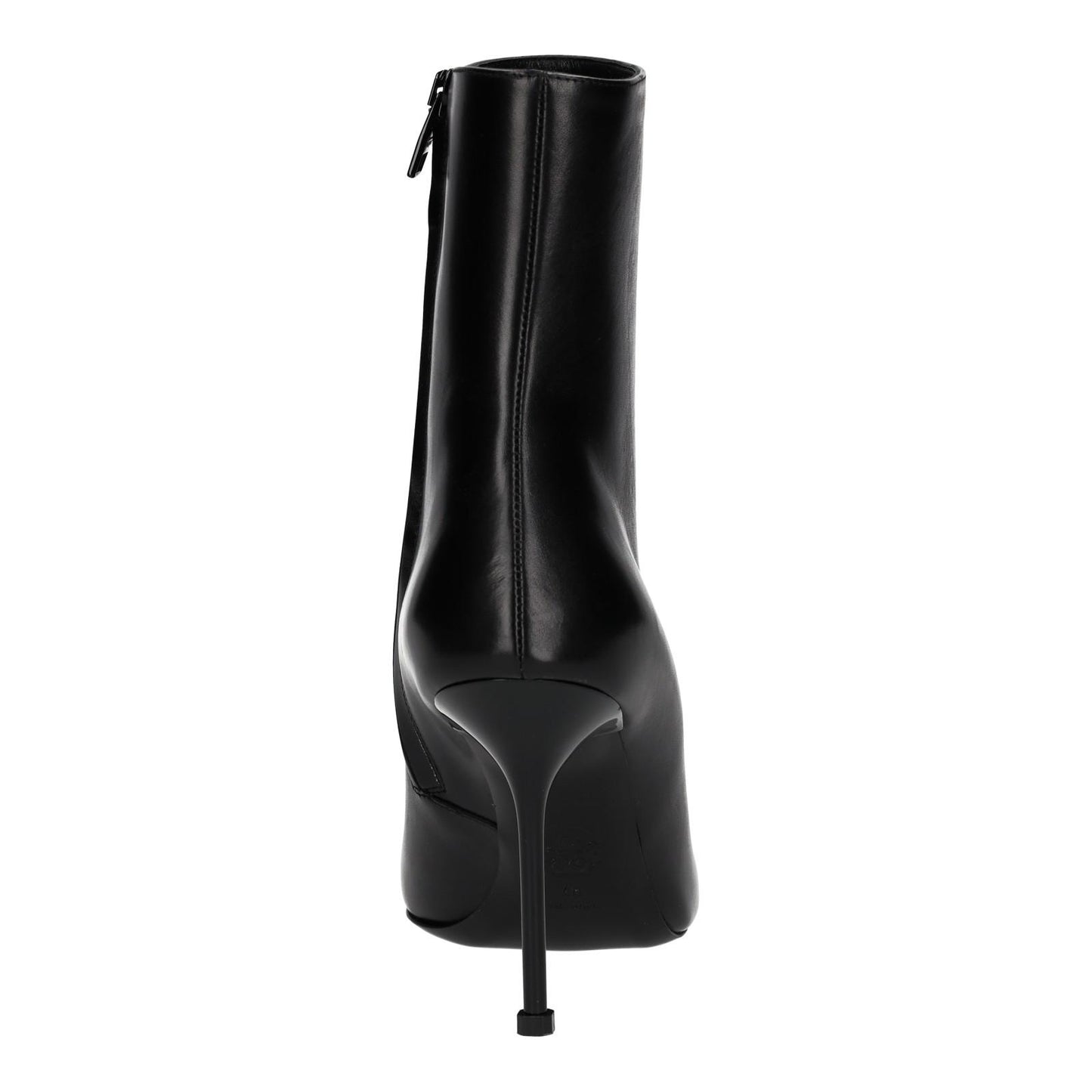 ALEXANDER MCQUEEN Black Toe-Cap Heeled Ankle Boots Leather UK7 EU40 NEW RRP 790