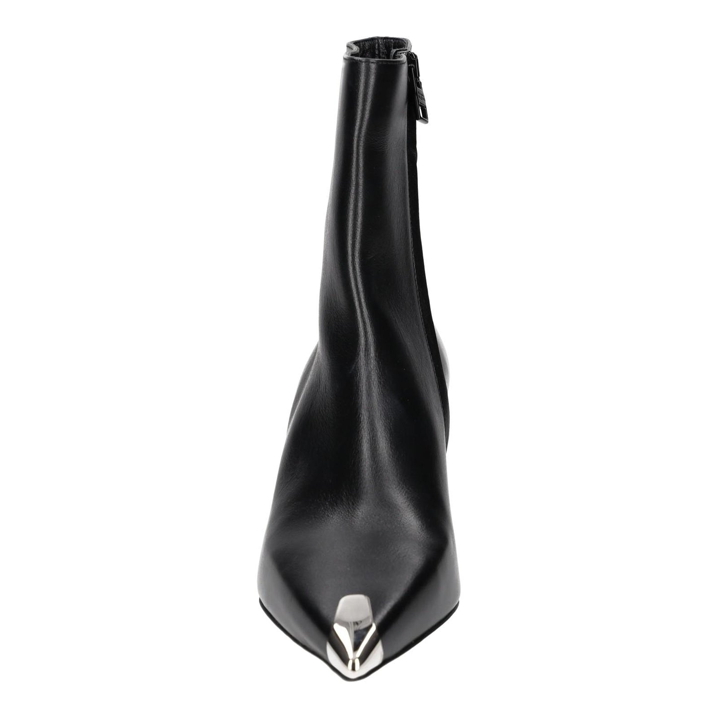 ALEXANDER MCQUEEN Black Toe-Cap Heeled Ankle Boots Leather UK4 EU37 NEW RRP 790