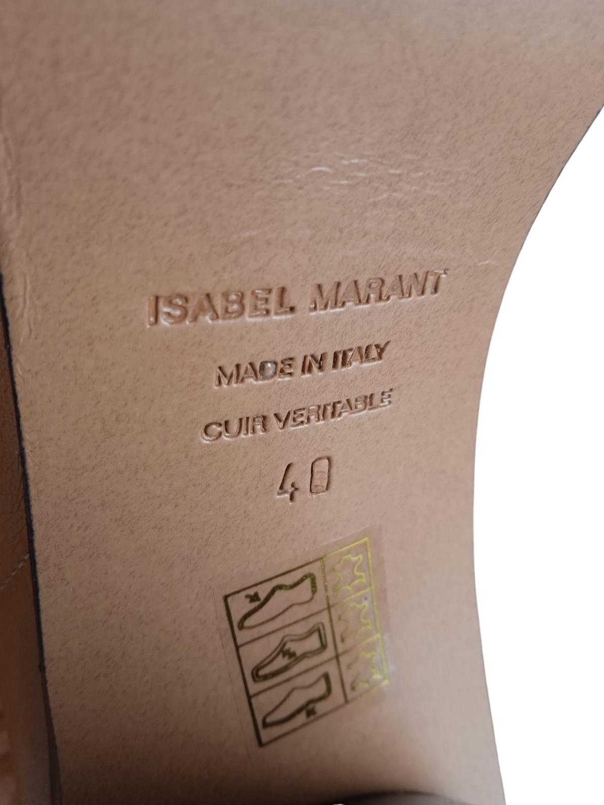 ISABEL MARANT Brown Leather Laelle Over-The-Knee Boots EU40 UK7 RRP2210 NEW