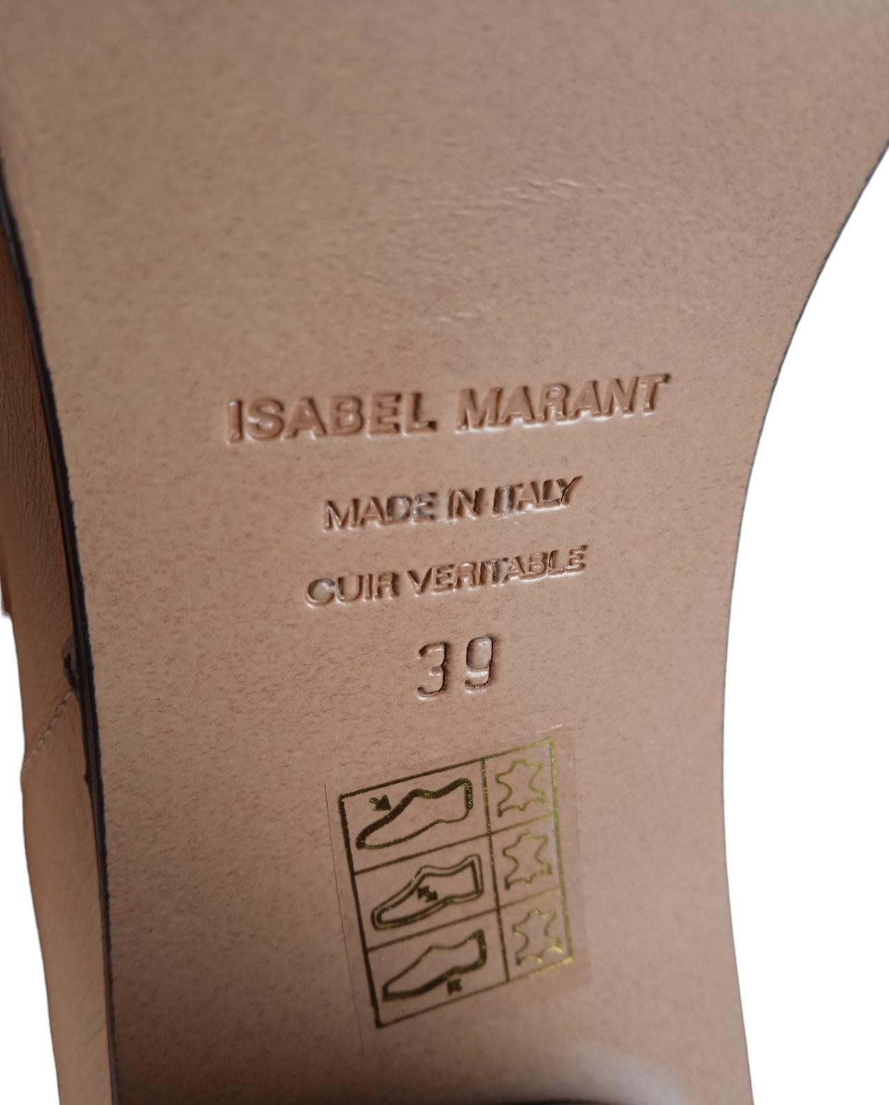 ISABEL MARANT Brown Leather Laelle Over-The-Knee Boots EU39 UK6 RRP2210 NEW