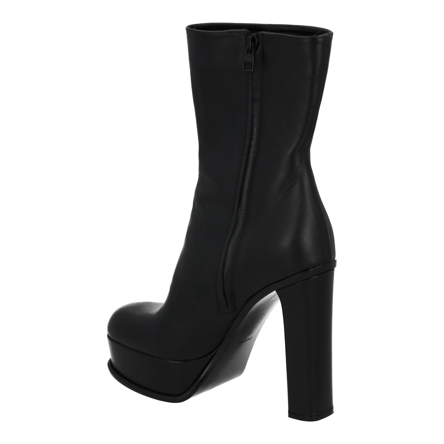 ALEXANDER MCQUEEN Ankle Boots Platform Heel Black Leather EU40 UK7 NEW RRP950