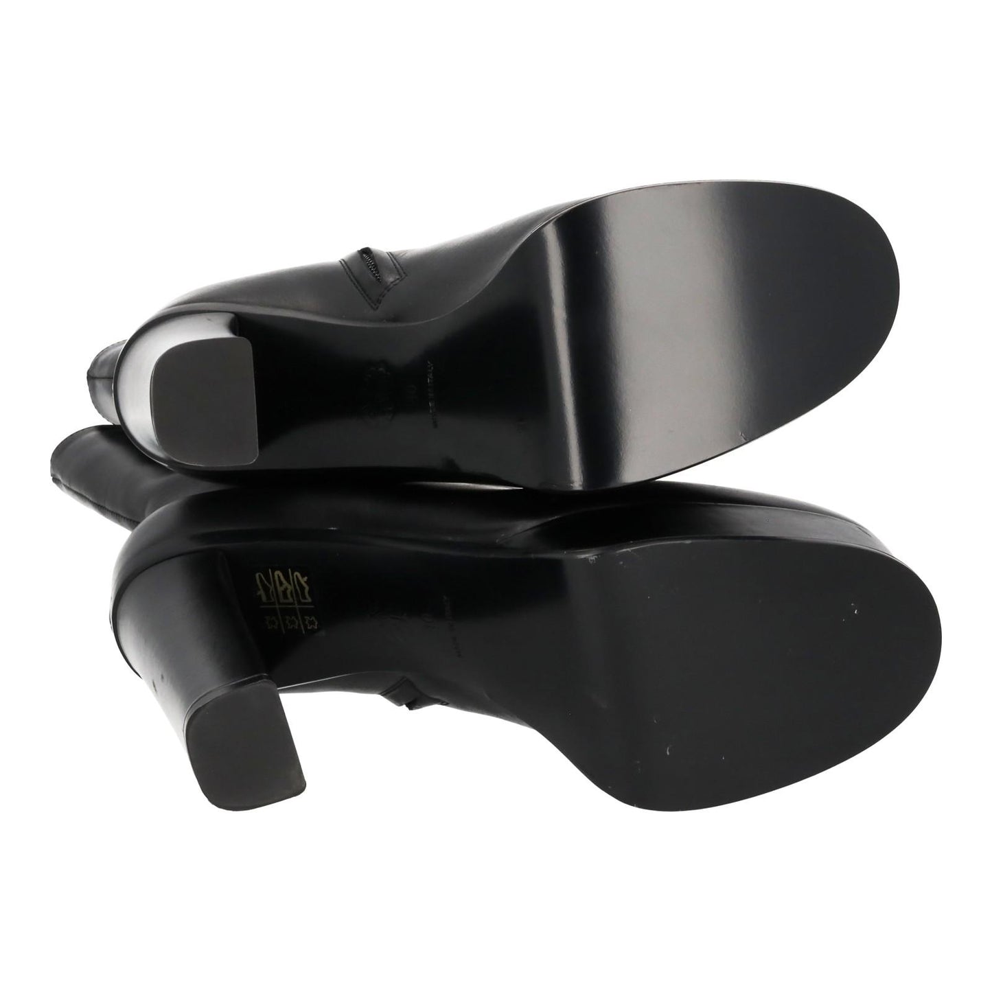 ALEXANDER MCQUEEN Ankle Boots Platform Heel Black Leather EU40 UK7 NEW RRP950