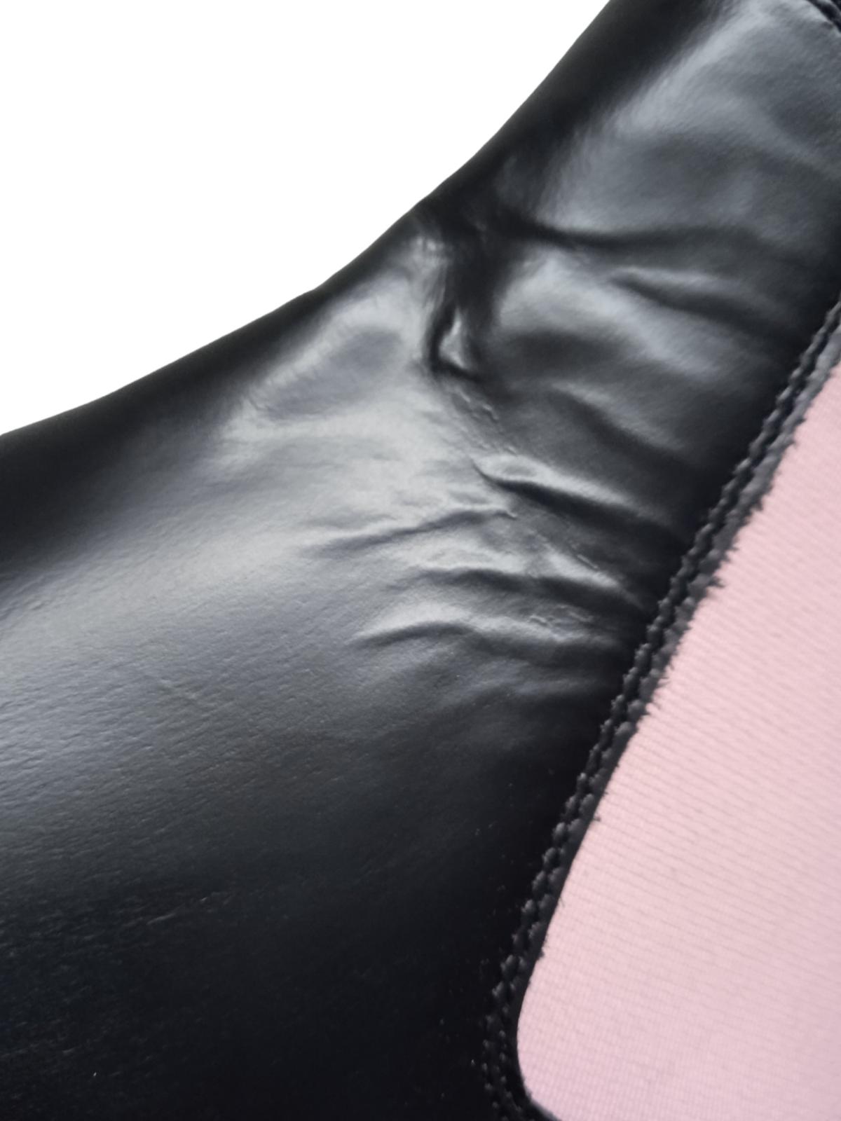 ALEXANDER MCQUEEN Hybrid Chelsea Boots Leather Black/Pink EU40 UK7 NEW RRP450