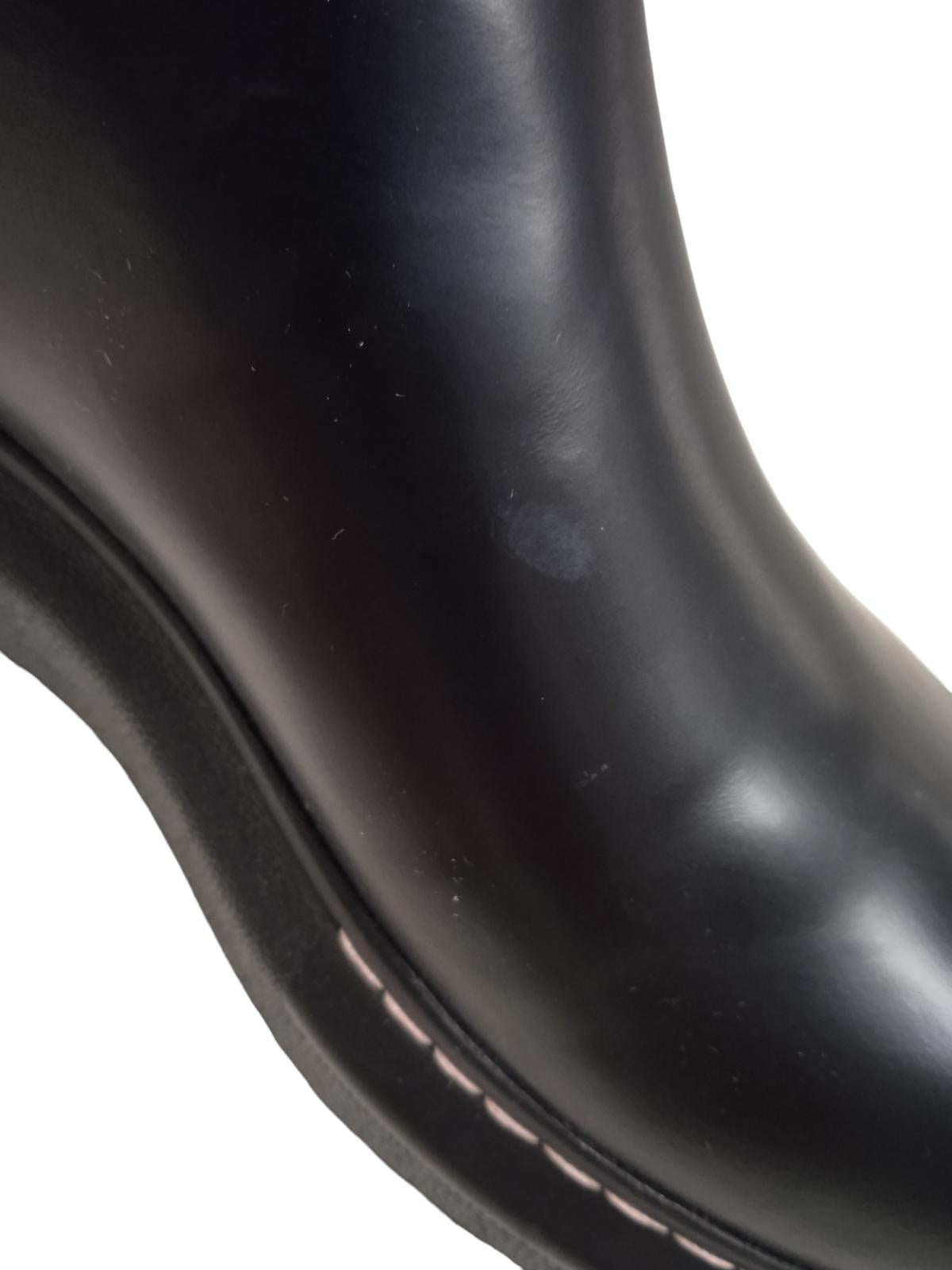 ALEXANDER MCQUEEN Hybrid Chelsea Boots Leather Black/Pink EU36 UK3 NEW RRP450