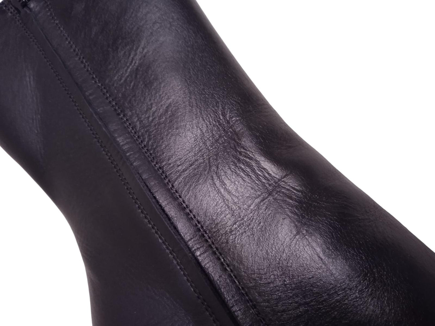ALEXANDER MCQUEEN Platform Boots Leather Heeled Black EU37.5 UK4.5 NEW RRP950
