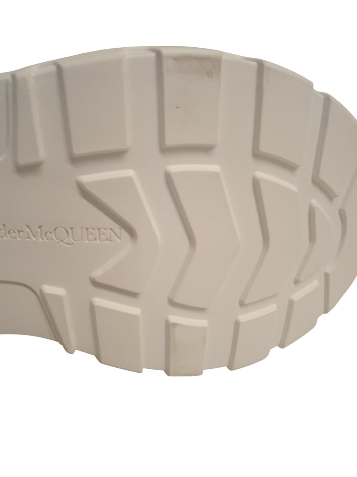 ALEXANDER MCQUEEN Tread Slick Chelsea Boots Leather White EU36 UK3 NEW RRP590