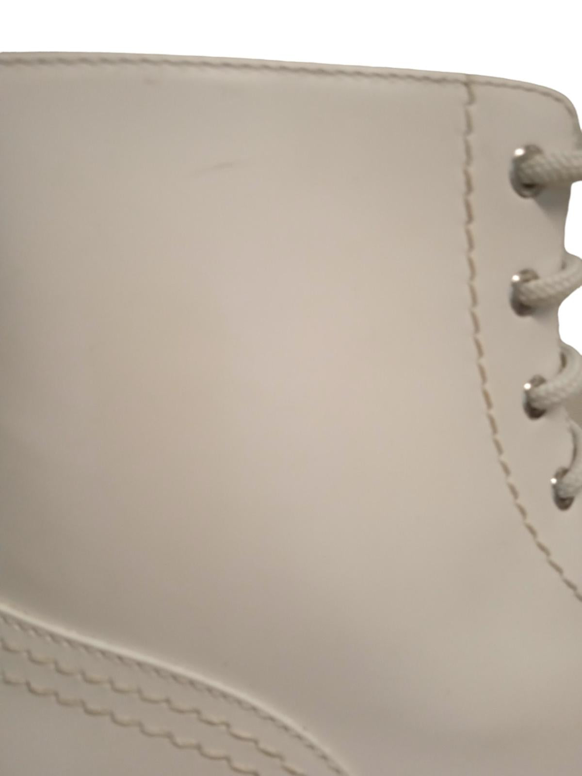 ALEXANDER MCQUEEN Wander Combat Boots Leather Platform White EU39 UK6 NEW RRP690
