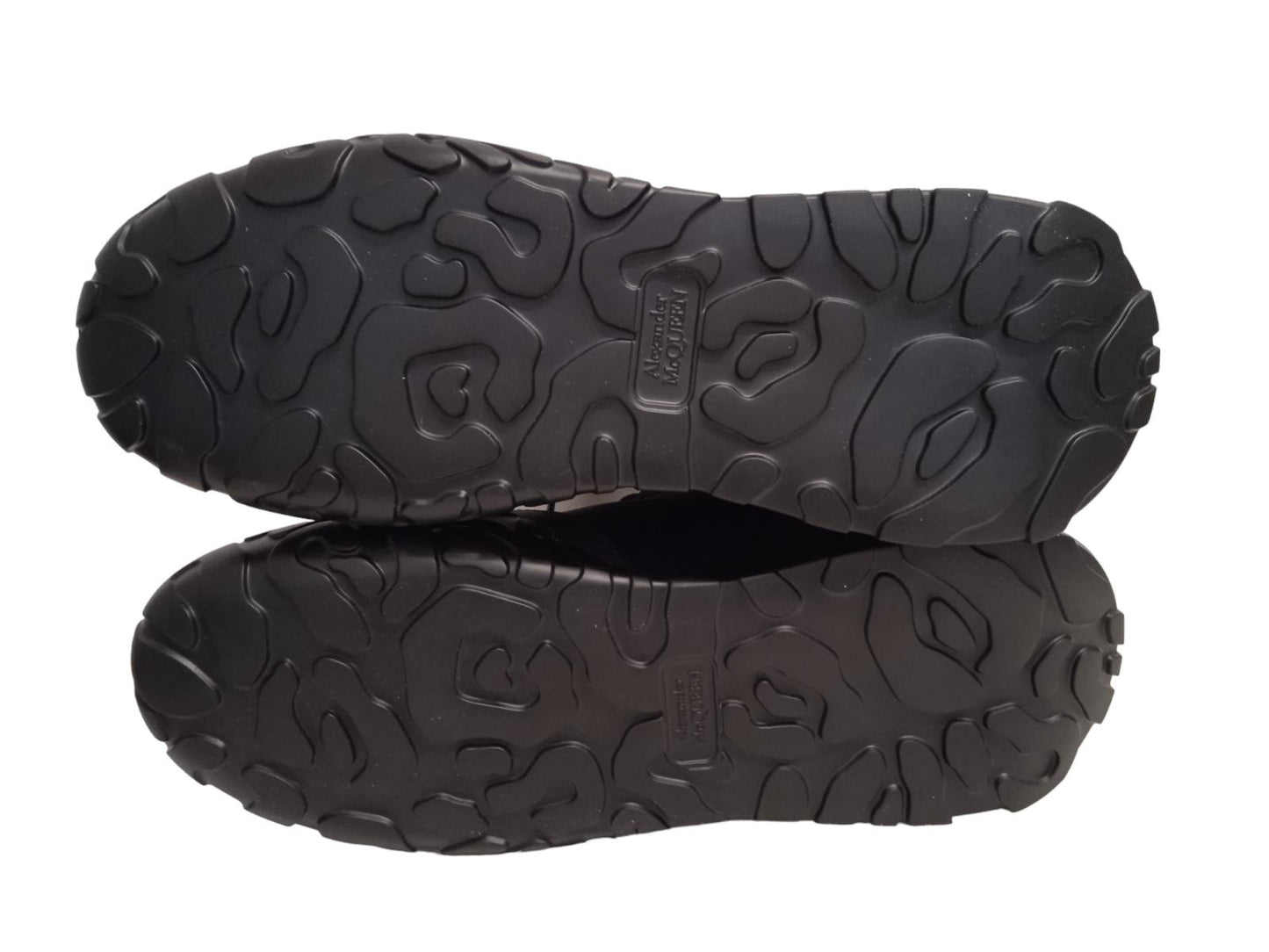 ALEXANDER MCQUEEN Court Neo Sock Sneakers Leather/Fabric Black UK9 NEW RRP590