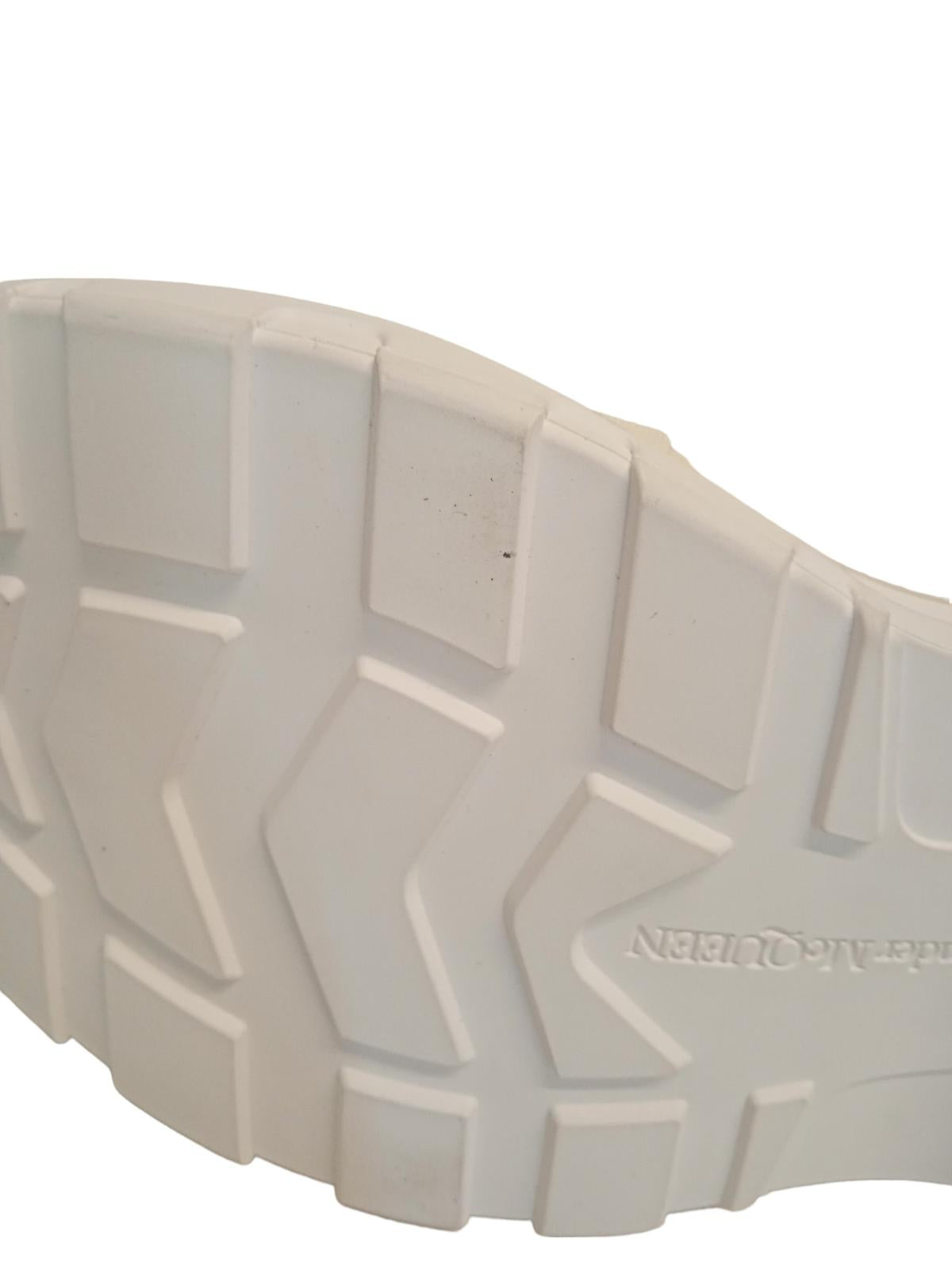 ALEXANDER MCQUEEN Tread Slick Boots Suede Black/White EU38.5 UK5.5 NEW RRP540