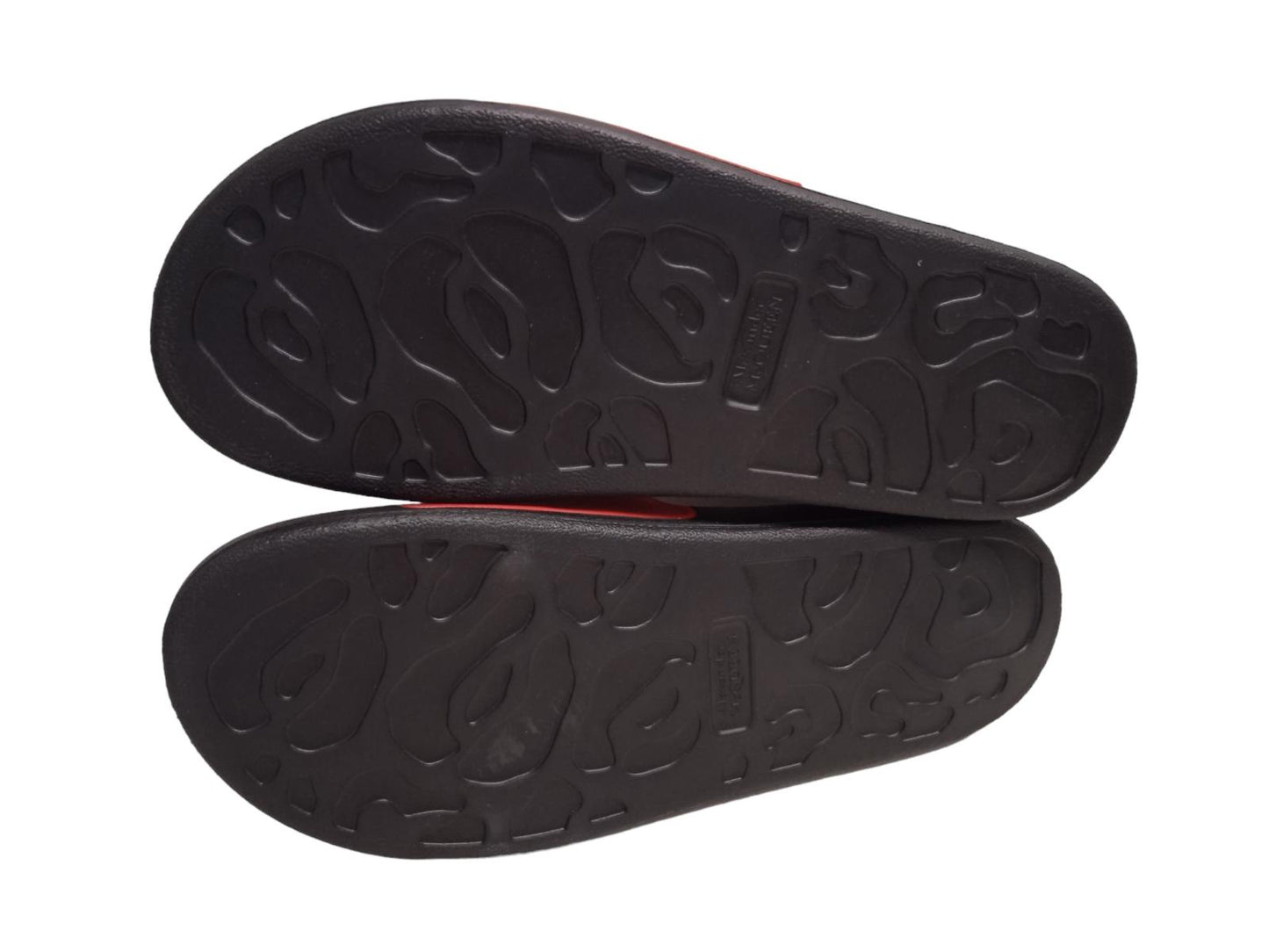 ALEXANDER MCQUEEN Logo Pool Slide Sandals Rubber Red White EU43 UK9 NEW RRP230
