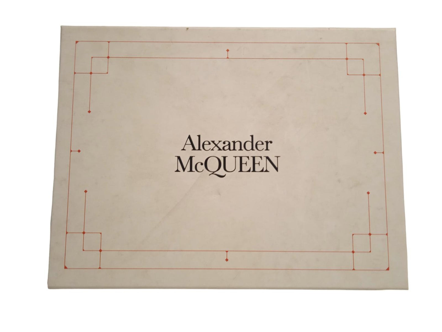ALEXANDER MCQUEEN Logo Pool Slide Sandals Rubber Red White EU43 UK9 NEW RRP230