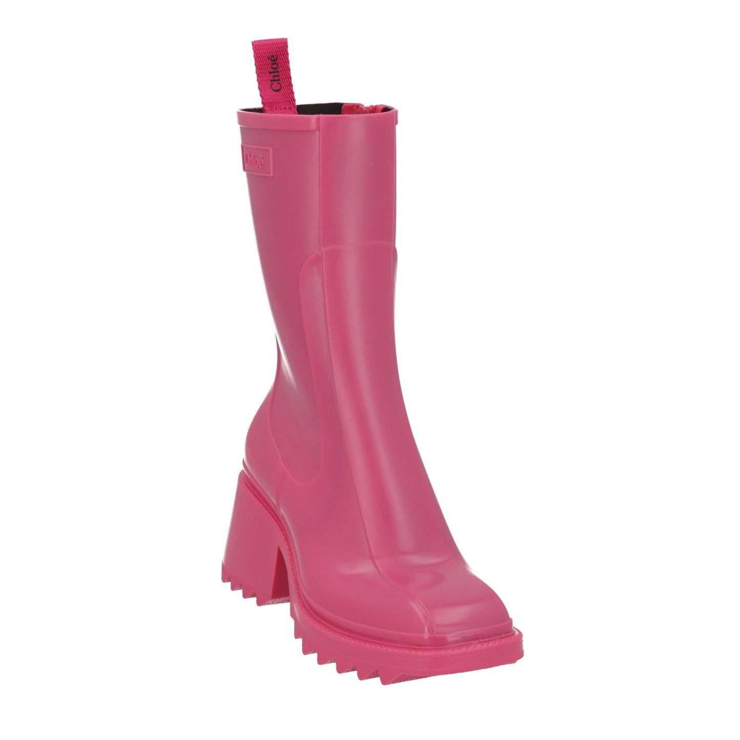 CHLOE Ladies Pink Betty Ankle Wellington Rain Boots Size EU37 UK4 RRP475 NEW
