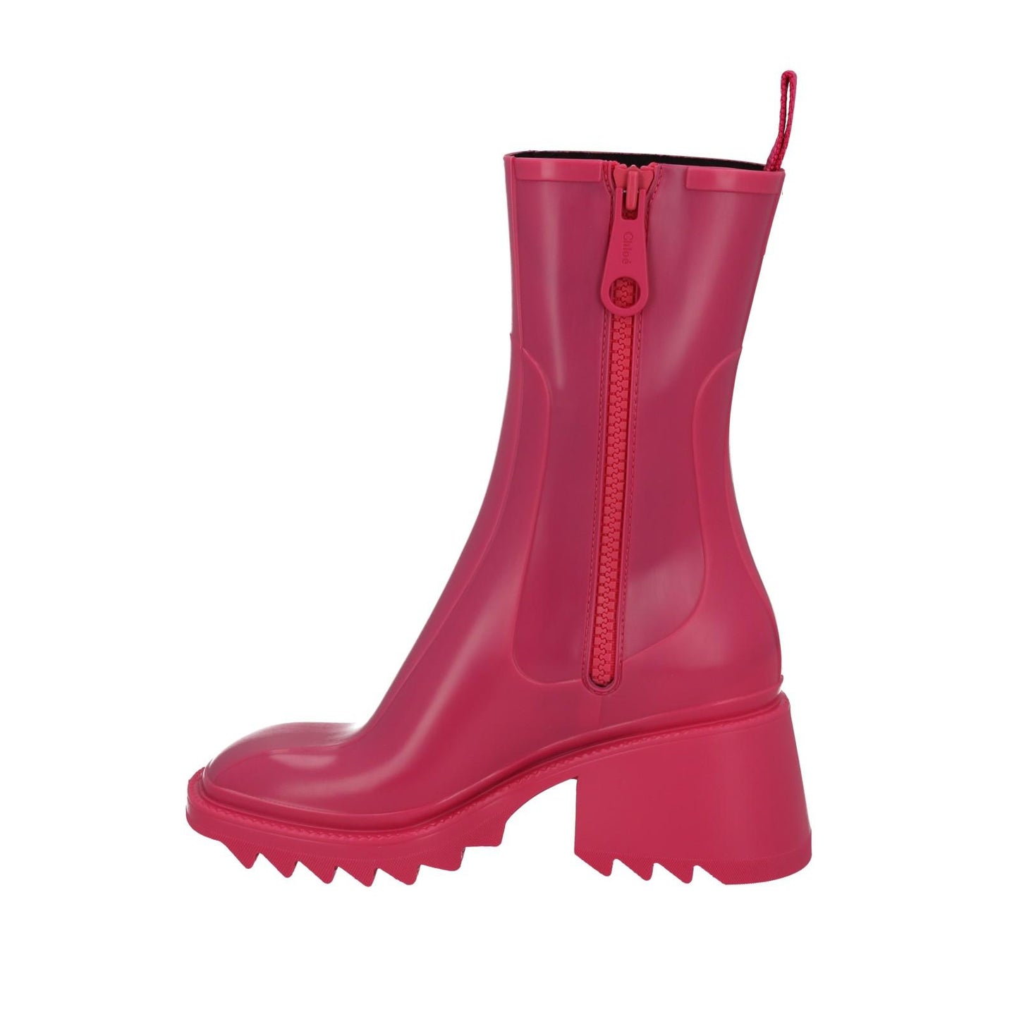 CHLOE Ladies Pink Betty Ankle Wellington Rain Boots Size EU37 UK4 RRP475 NEW