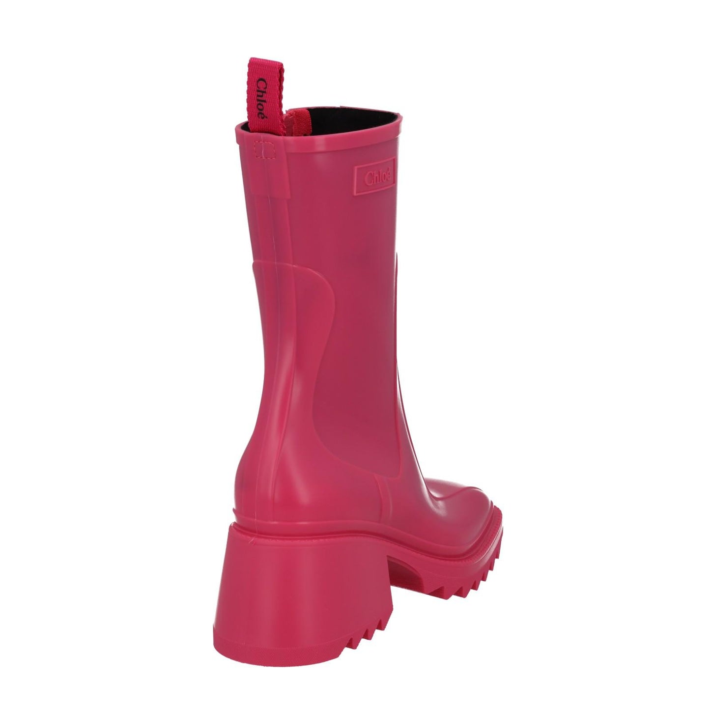 CHLOE Ladies Pink Betty Ankle Wellington Rain Boots Size EU37 UK4 RRP475 NEW