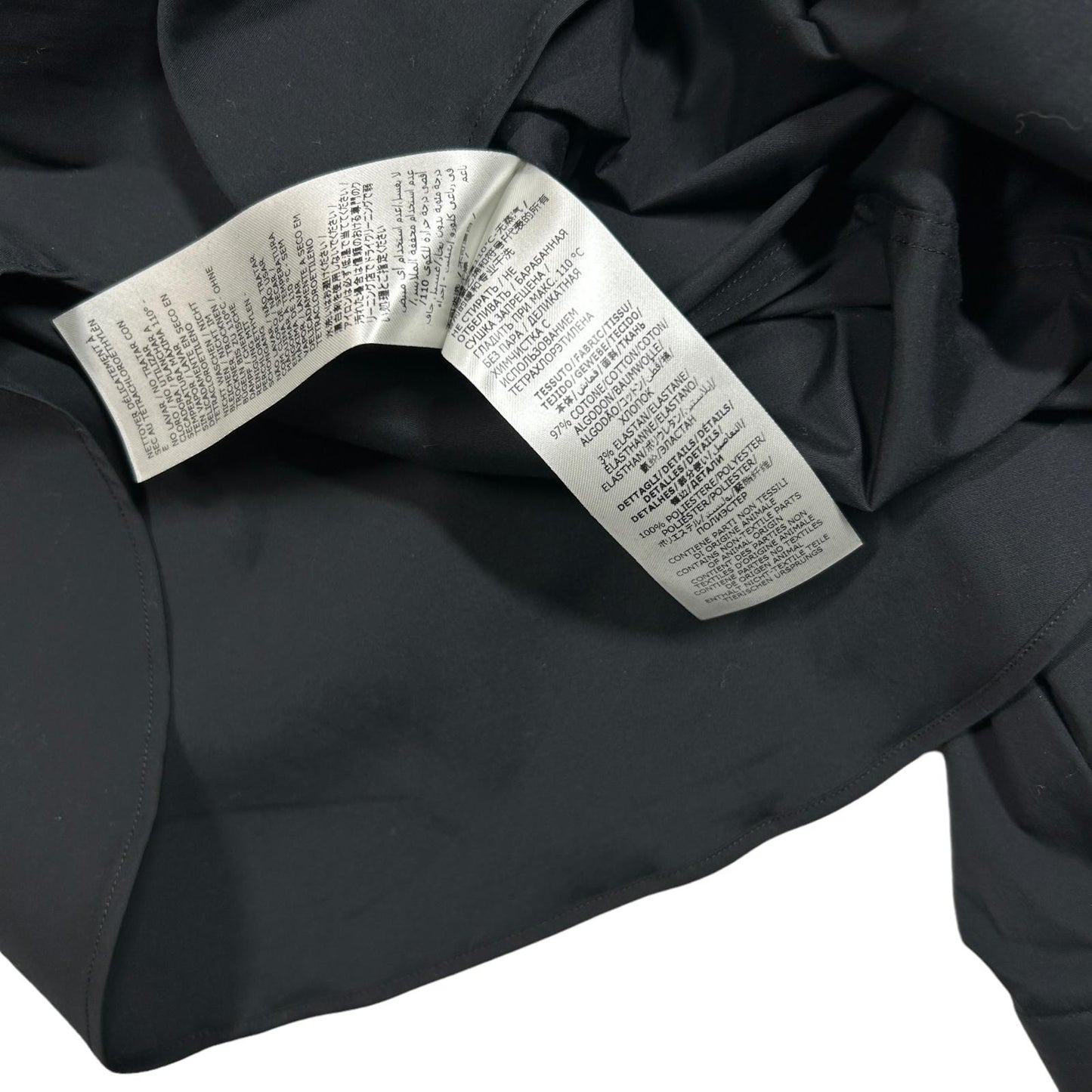 ALEXANDER MCQUEEN Mens Collar Detail LS Shirt Black Size 16.5 NEW RRP 440