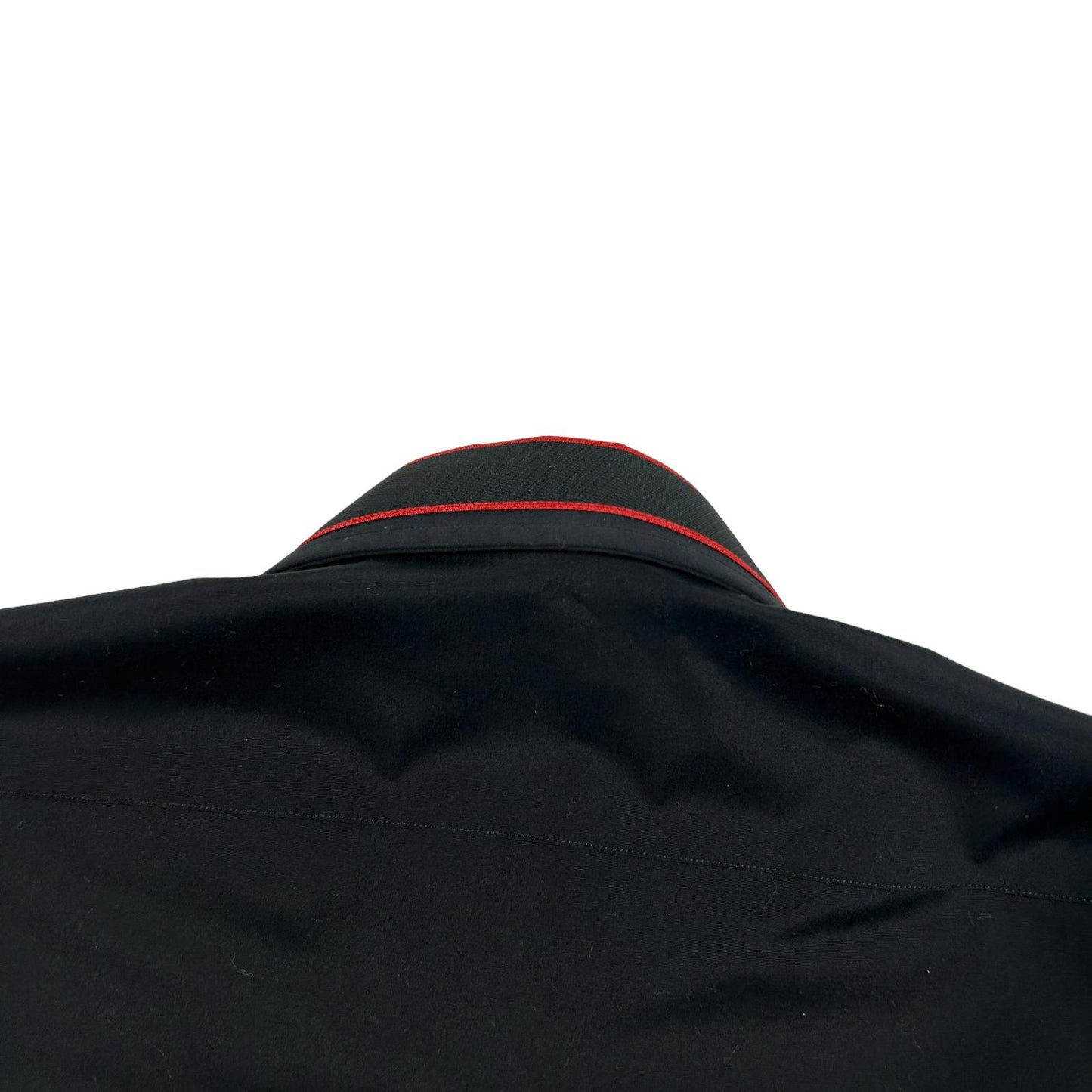 ALEXANDER MCQUEEN Mens Collar Detail LS Shirt Black Size 16.5 NEW RRP 440