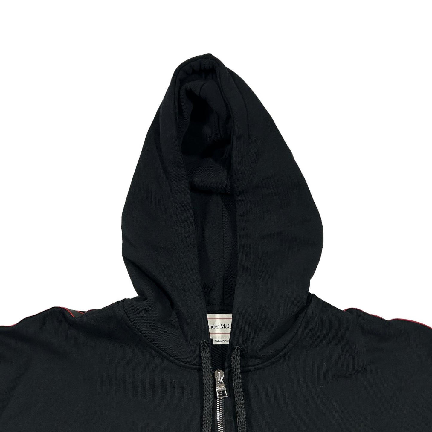 ALEXANDER MCQUEEN Mens Logo Tape Detail Hoodie Black Size XL NEW RRP 630