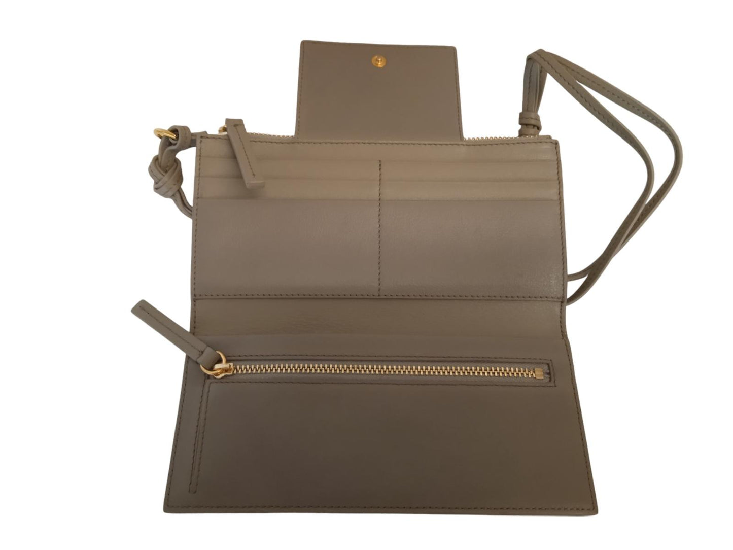 JACQUEMUS Le Pichoto Shoulder Bag Wallet Leather Mini Khaki Green OS NEW RRP315