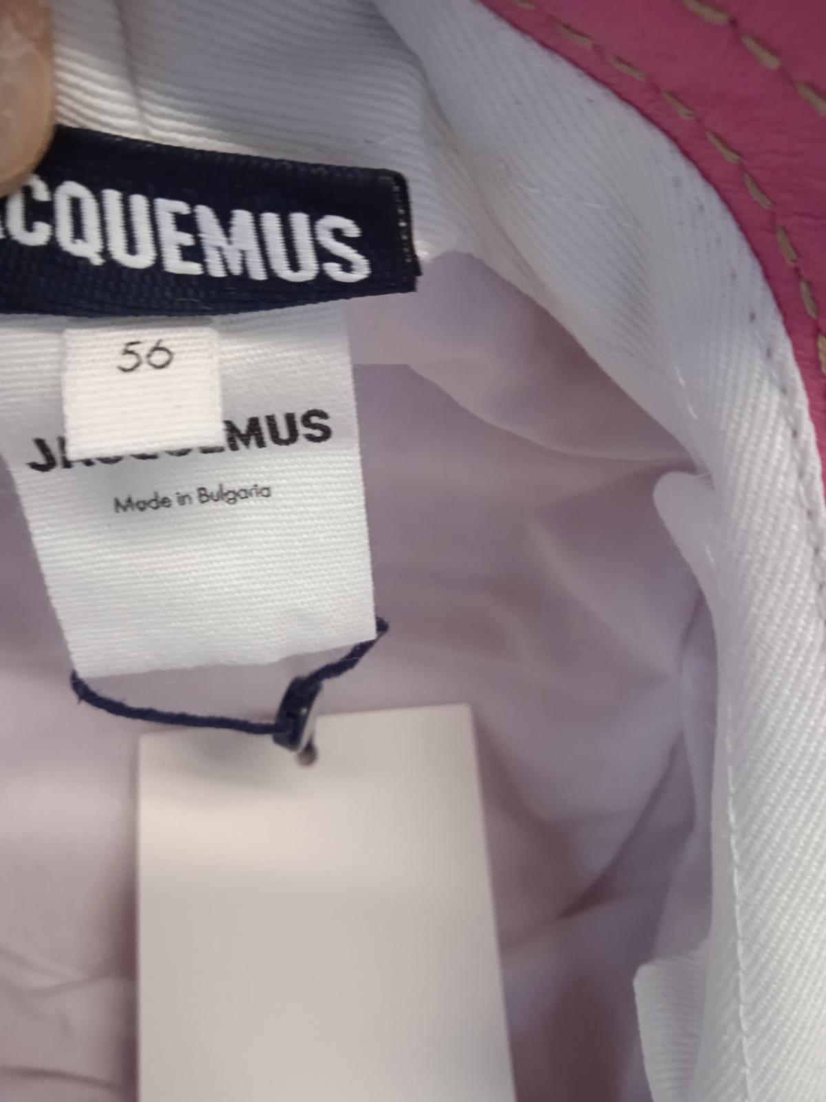 JACQUEMUS Le Bob Mentalo Bucket Hat Lamb Skin Ladies Pink 56/XS NEW RRP185