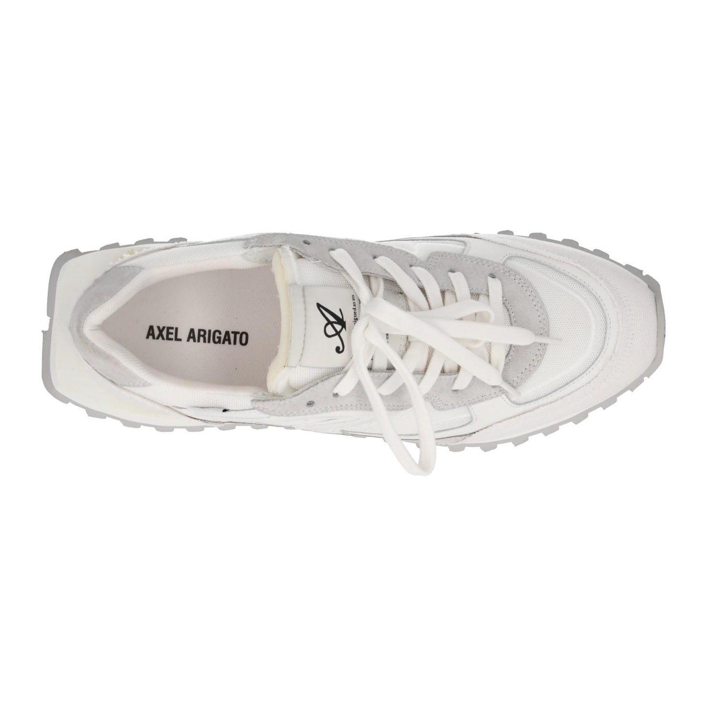AXEL ARIGATO Sonar Sneaker Lace Up Low Top White Grey EU43 UK9 NEW RRP230