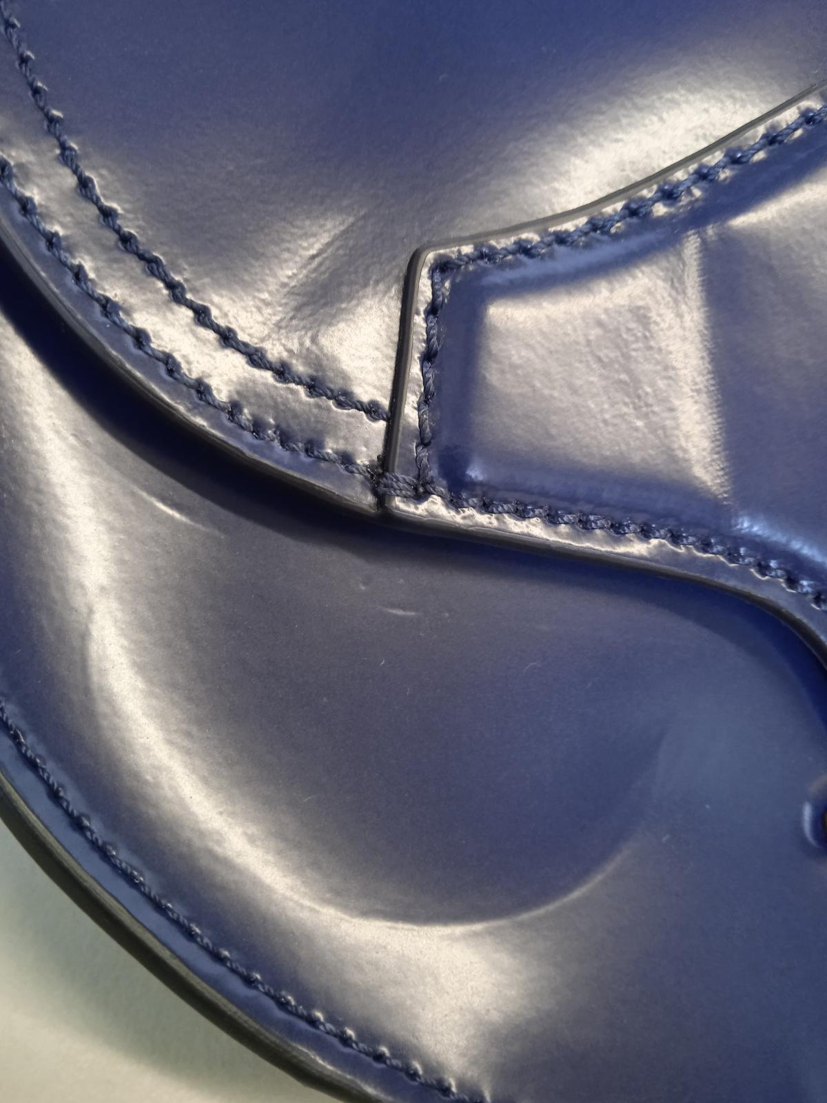 ISABEL MARANT Botsy Bag Leather Crossbody Magnetic Snap Dark Blue OS NEW RRP655
