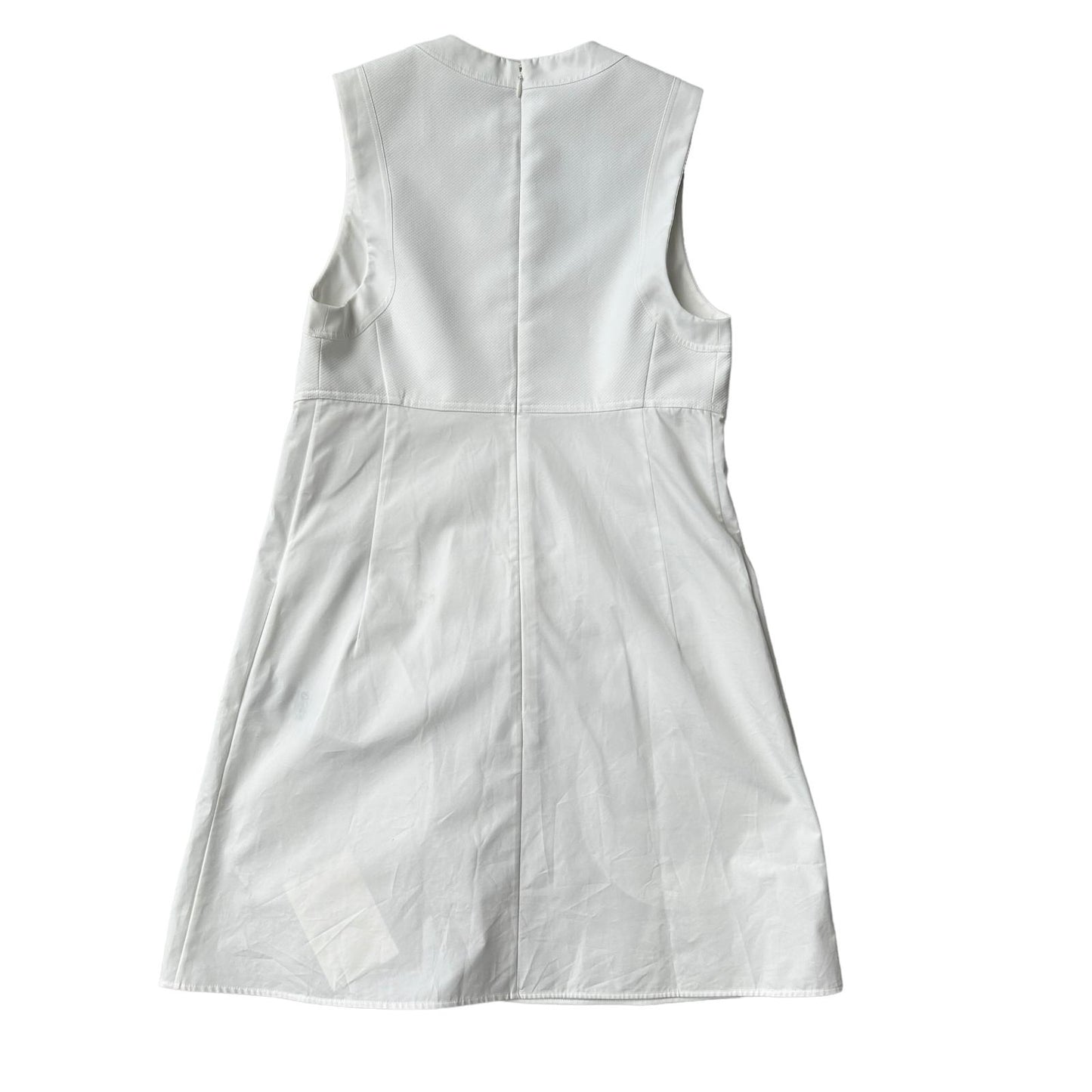 JIL SANDER Top Vest Cami Cotton Sleveless Aline Ladies White 34 NEW RRP: 1040