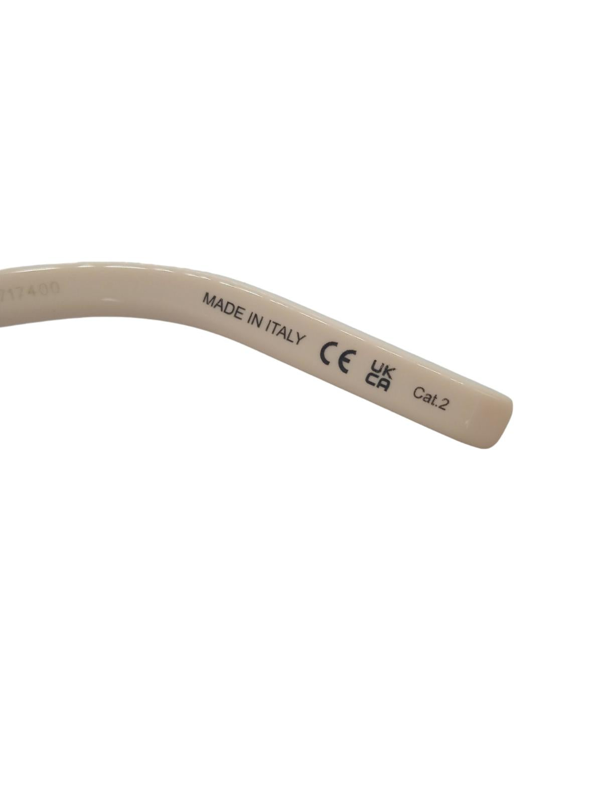 SAINT LAURENT M115 004 Sunglasses Cat Eye Brown Lens Ivory 54-20-140 NEW RRP295