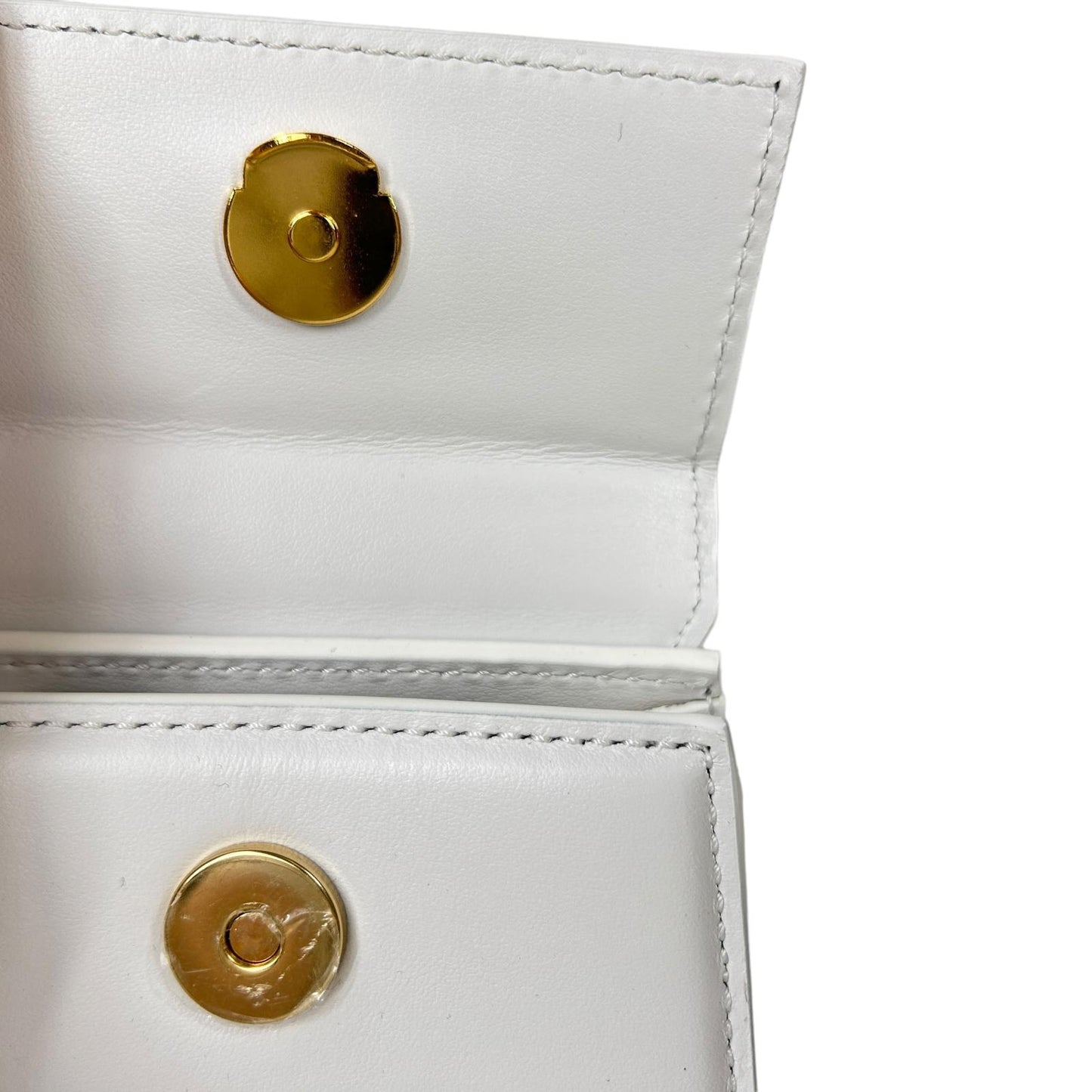 JACQUEMUS Leather Le Chiquito Tote Bag Ladies White OS NEW RRP: 385