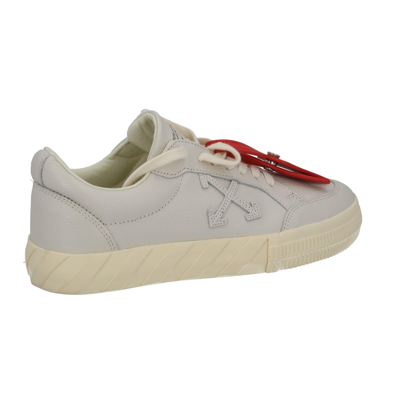 OFF WHITE Trainers Low Vulcanized Lace Sneakers Ecru White EU40 UK7 NEW RRP410