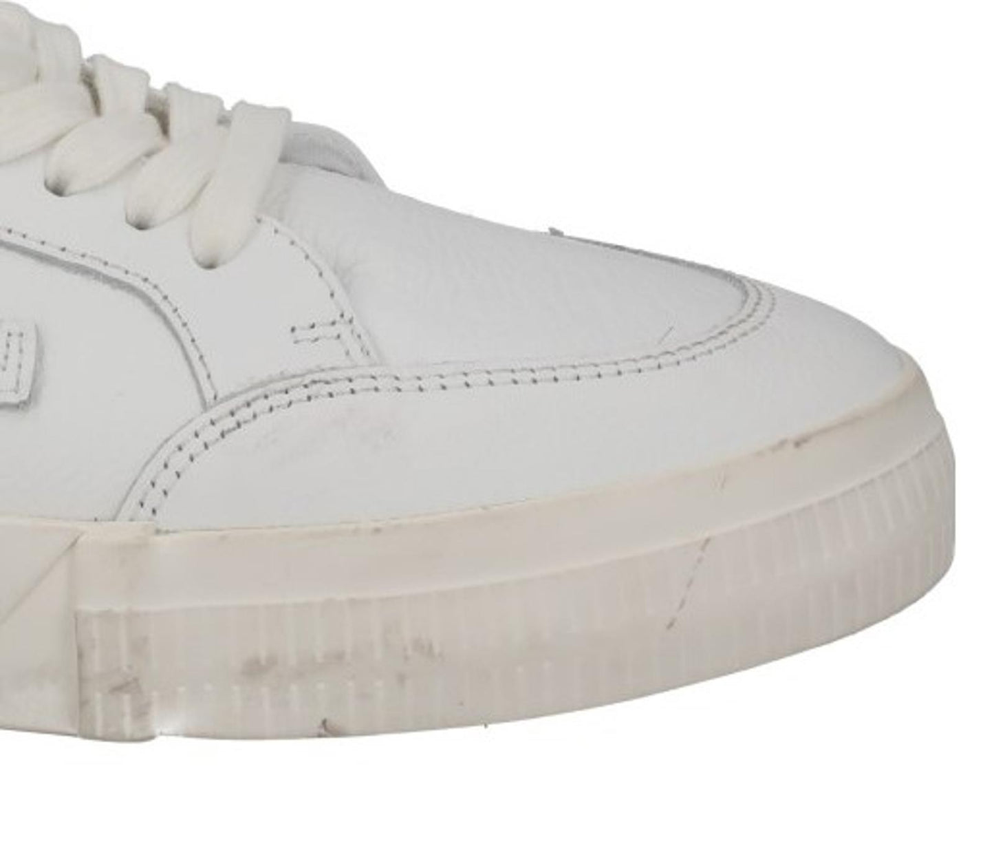OFF WHITE Trainers Low Vulcanized Lace Up Sneakers White UK7 NEW RRP390