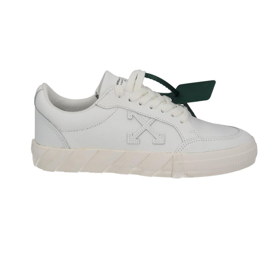 OFF WHITE Trainers Low Vulcanized White Leather Lace Up IT39 UK5 NEW RRP390