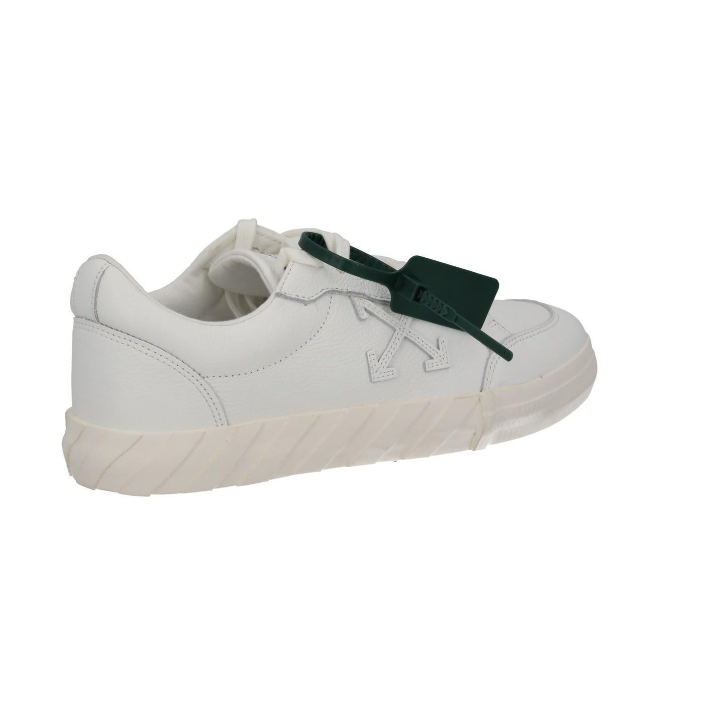 OFF WHITE Trainers Low Vulcanized White Leather Lace Up IT44 UK10 NEW RRP390