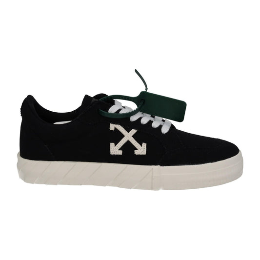 OFF-WHITE Trainers Low Vulcanized Canvas Black White IT40 UK6 NEW RRP305