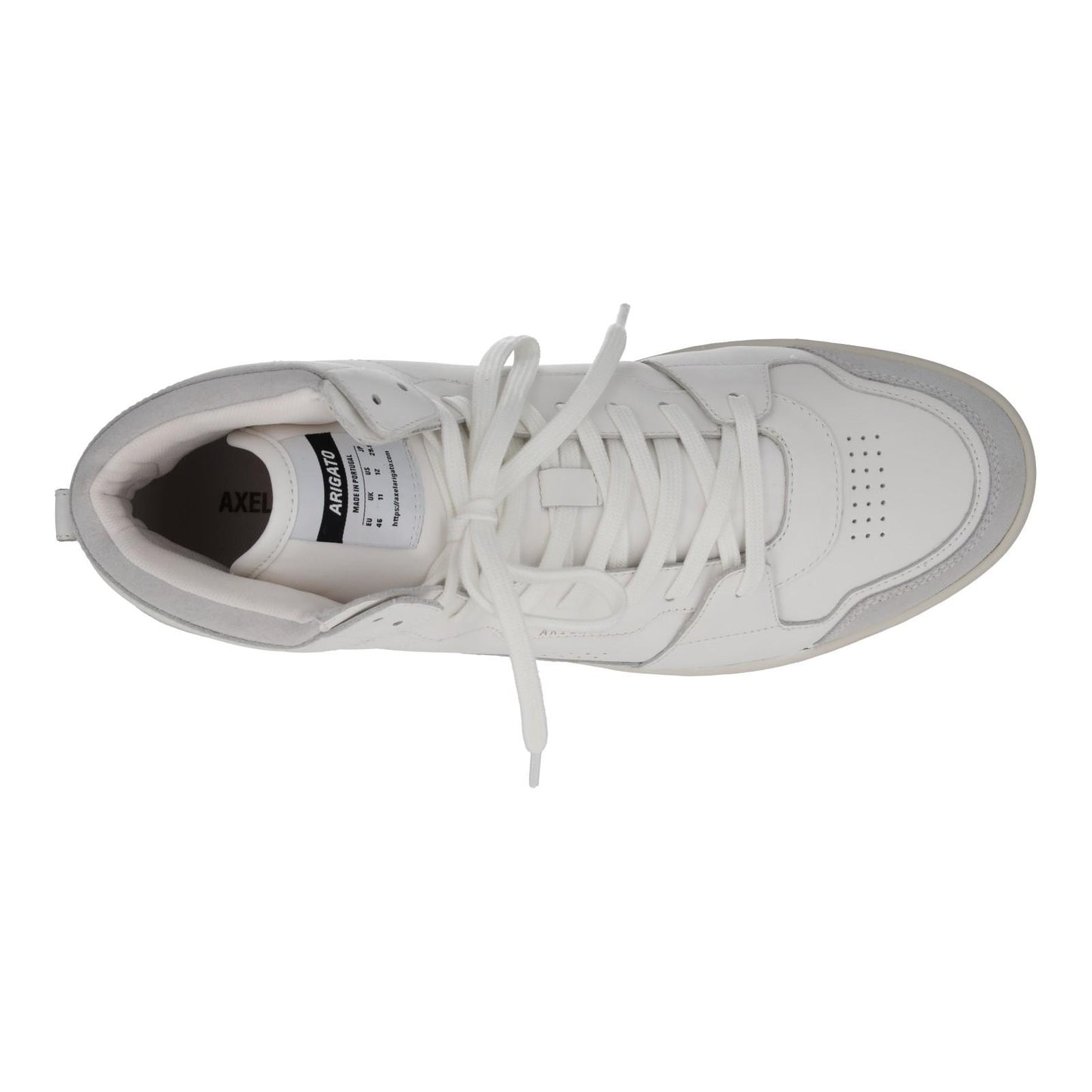 AXEL ARIGATO Men's White Leather Dice Hi Top Lace-Up Trainers UK11 RRP250 NEW
