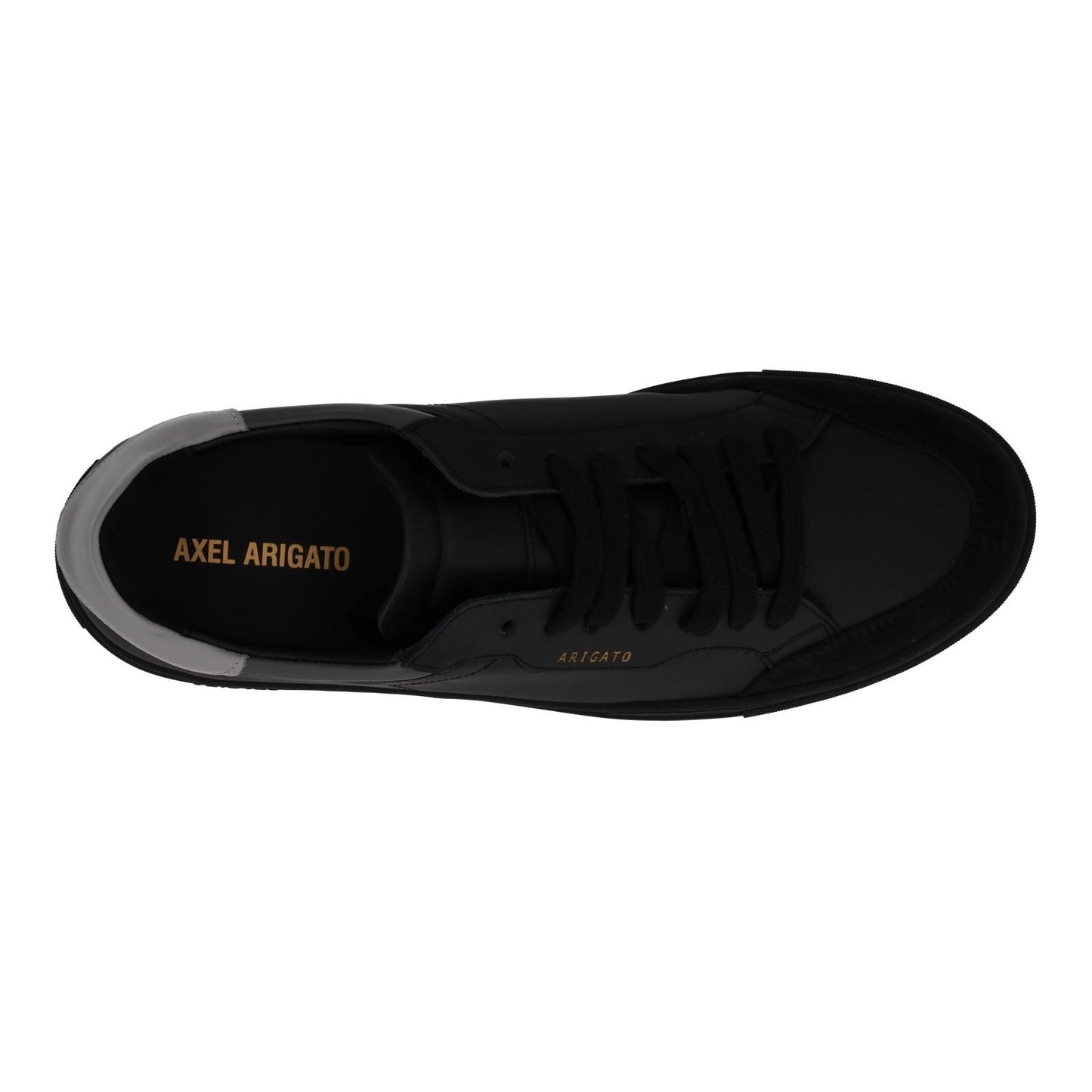 AXEL ARIGATO Men's Black & Grey Leather Clean 180 Low Top Size UK8 RRP220 NEW