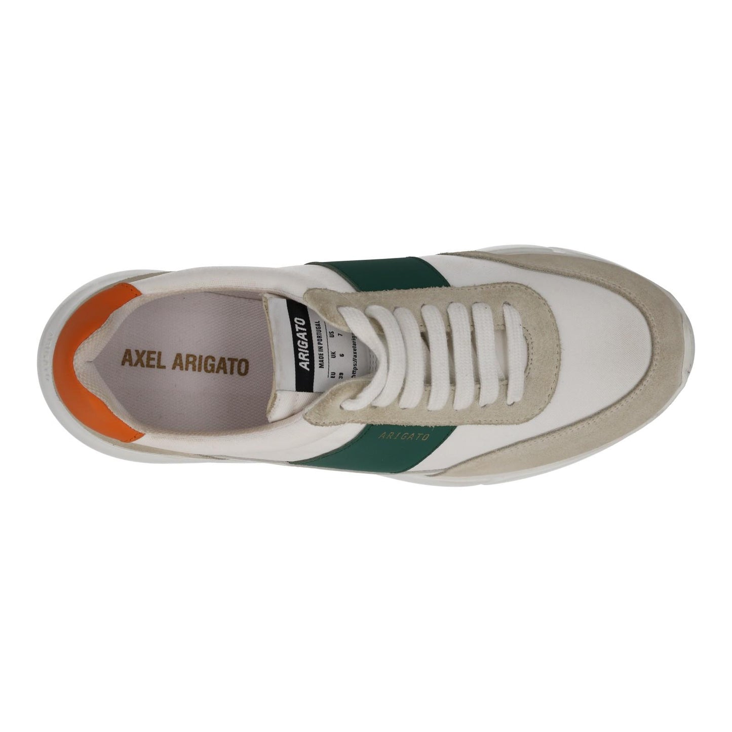 AXEL ARIGATO Men's White & Green Genesis Vintage Runner Trainers UK6 RRP215 NEW