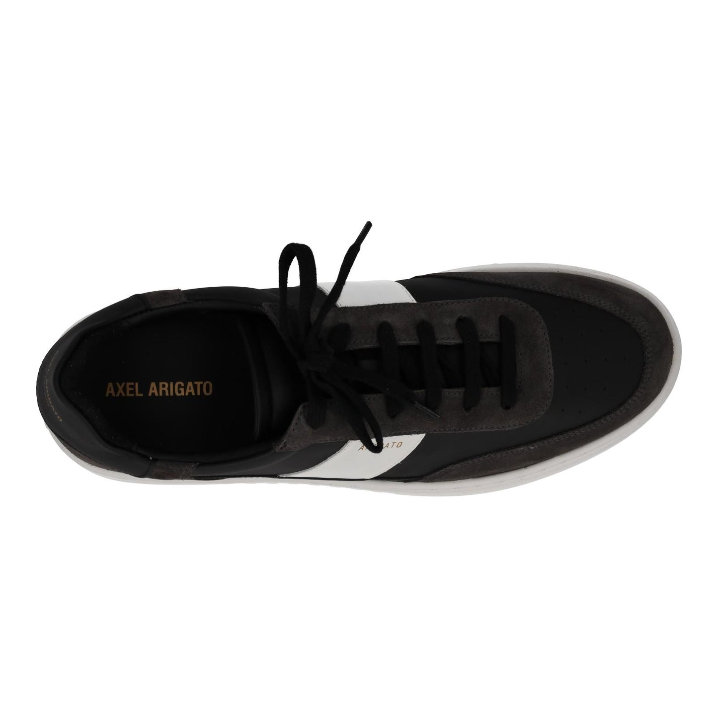 AXEL ARIGATO Men's Black & White Leather Lace-Up Orbit Trainers UK11 RRP230 NEW