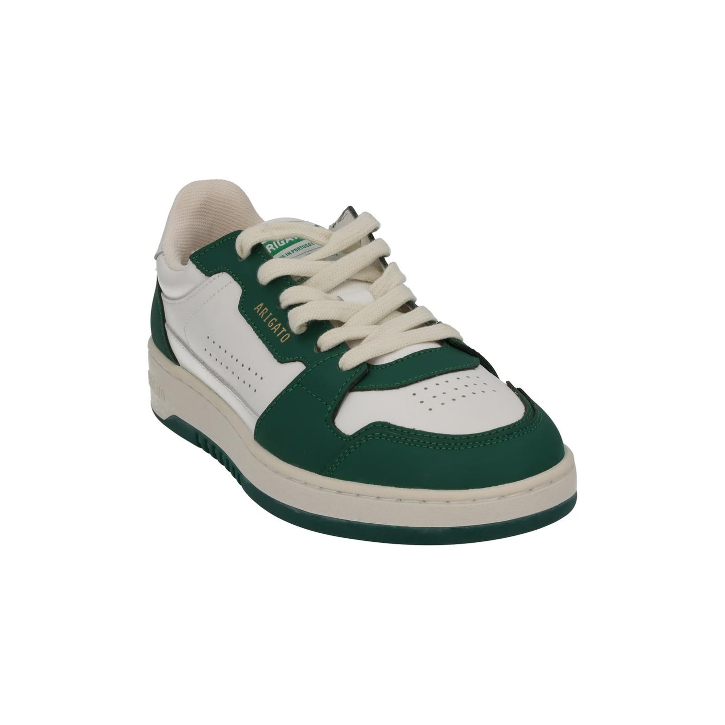 AXEL ARIGATO Trainers Dice Lo Sneaker White Green Leather EU37 UK4 NEW RRP215