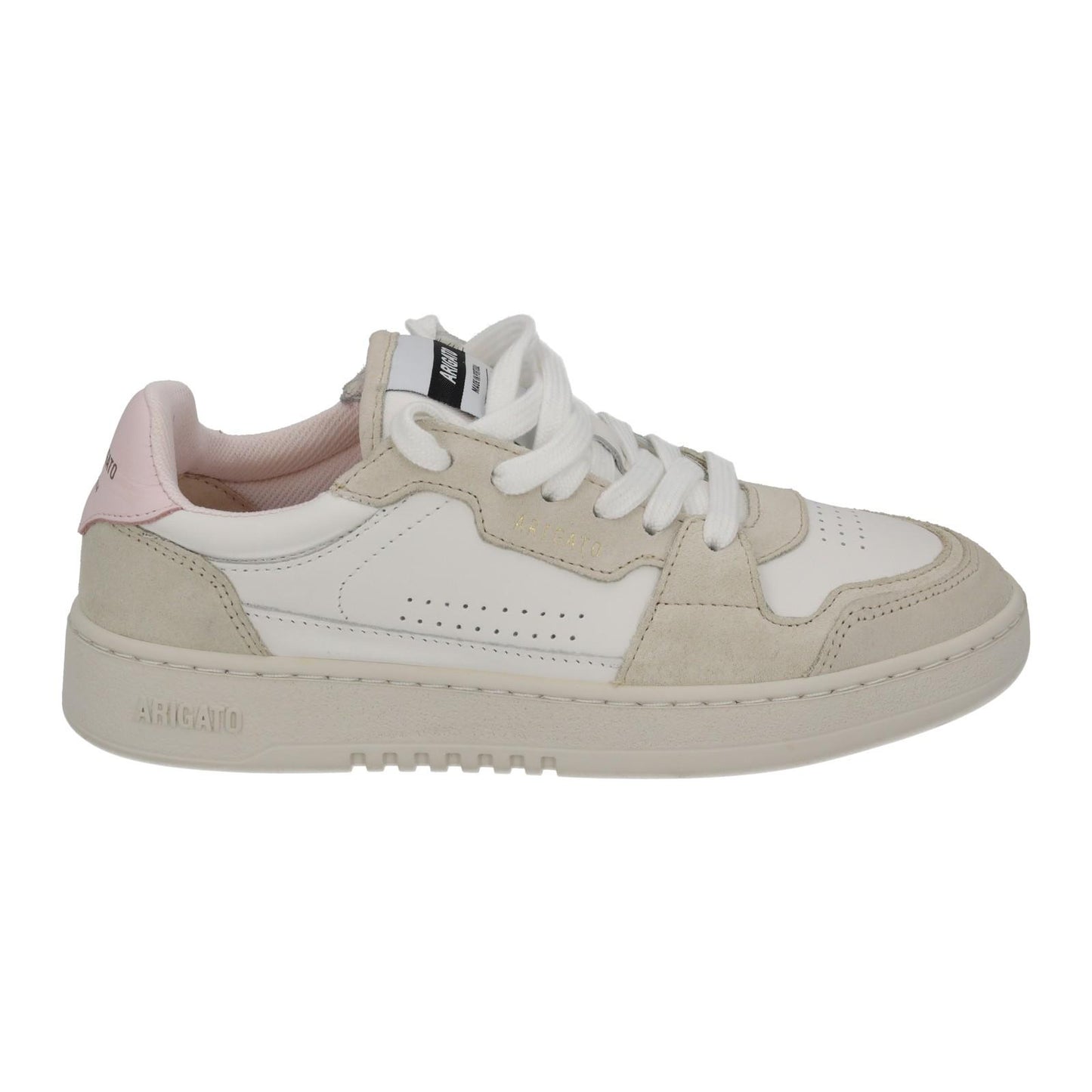 AXEL ARIGATO Trainers Dice Lo Sneaker White Pink Leather Suede UK3.5 NEW RRP220