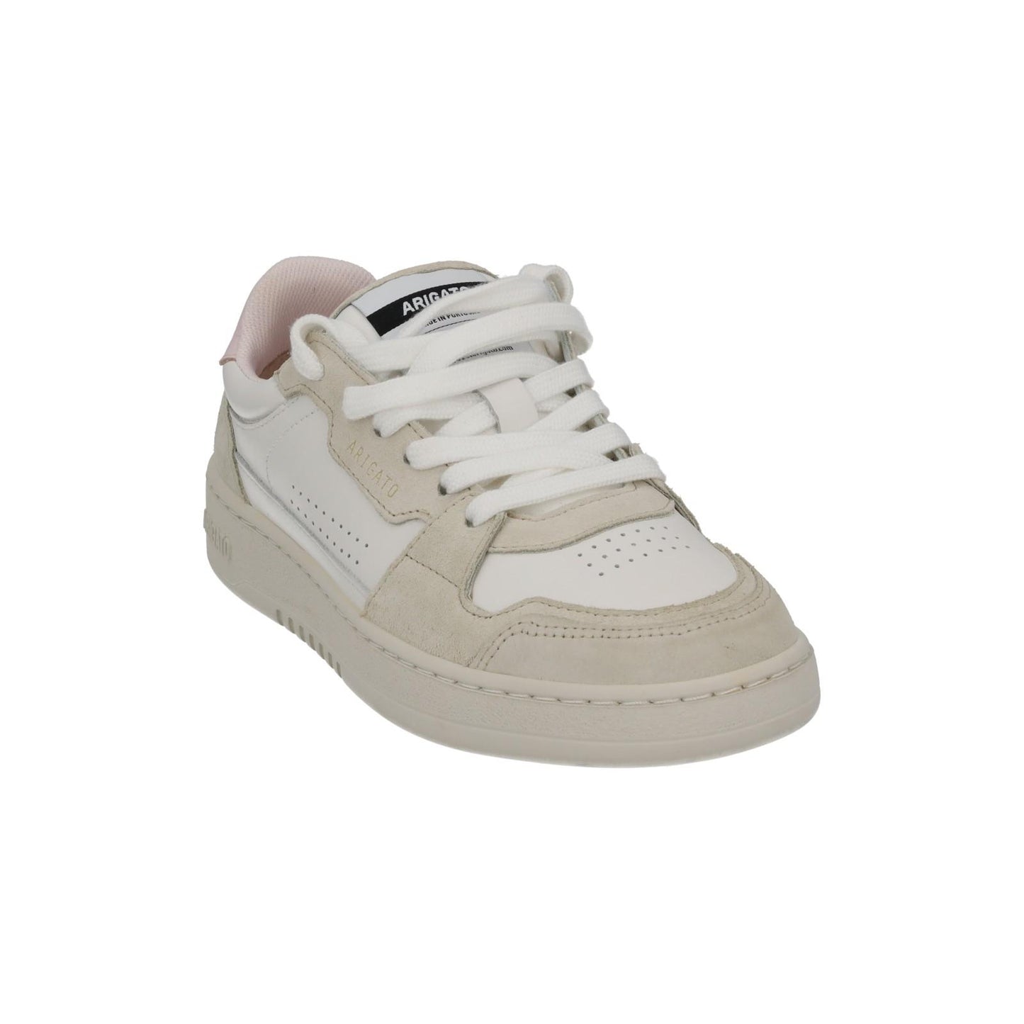 AXEL ARIGATO Trainers Dice Lo Sneaker White Pink Leather Suede UK3.5 NEW RRP220