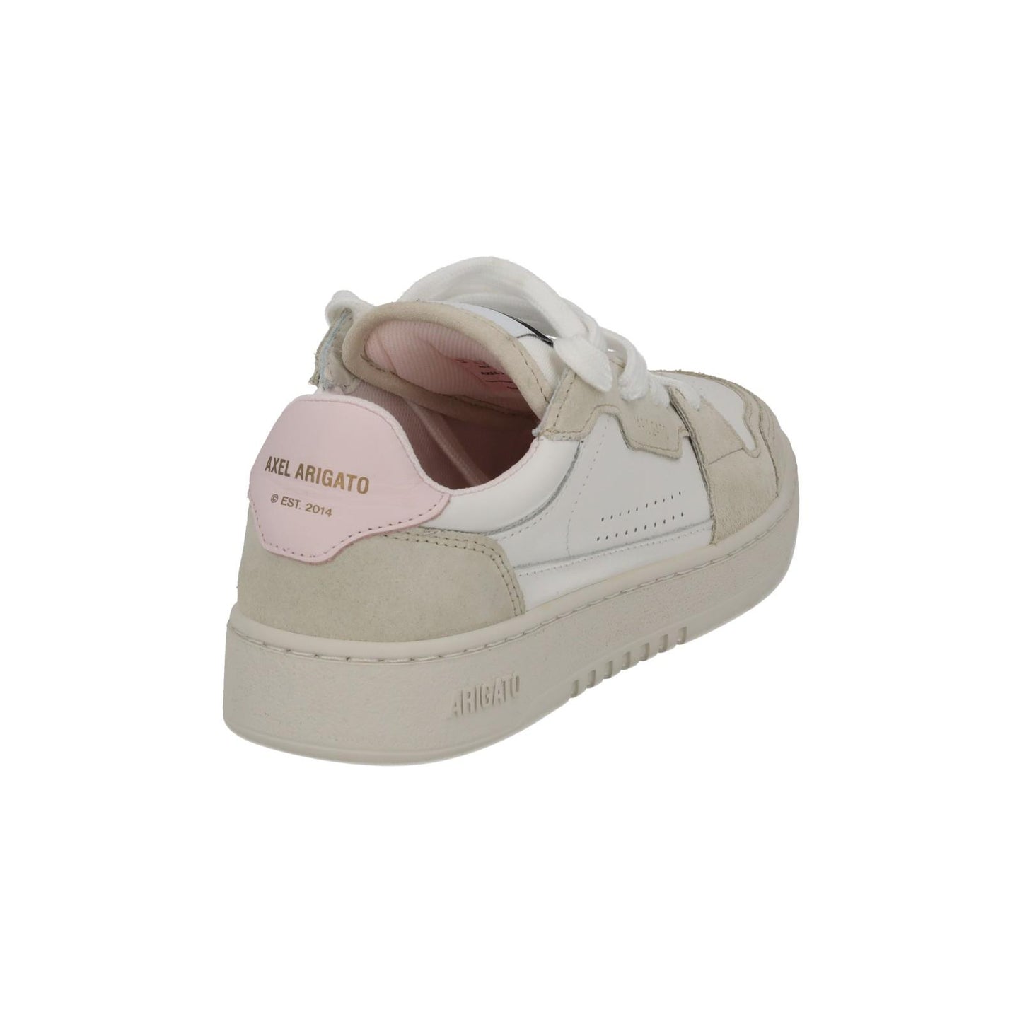 AXEL ARIGATO Trainers Dice Lo Sneaker White Pink Leather Suede UK3.5 NEW RRP220