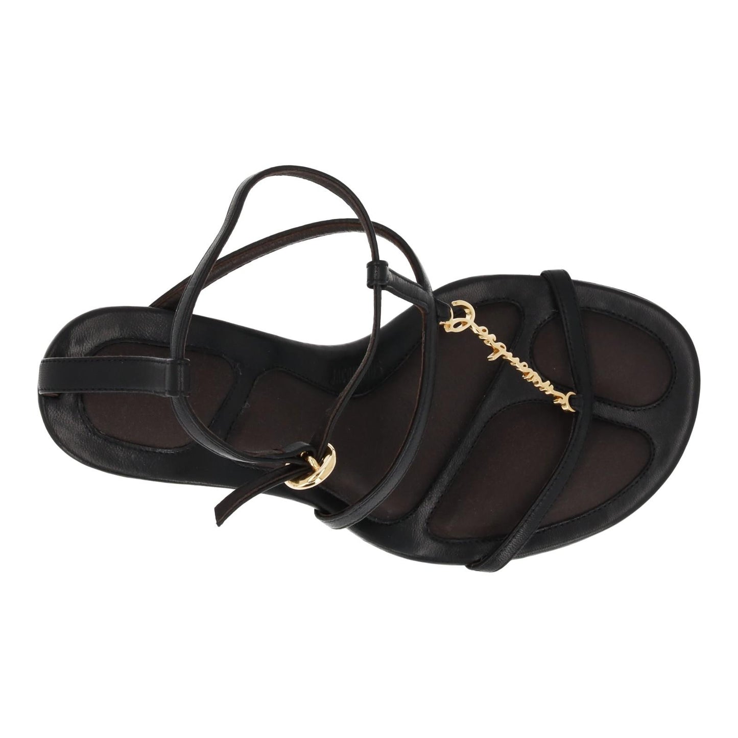 JACQUEMUS Pralu Sandals Black Leather Strappy Slim Heels EU36 UK3 NEW RRP565