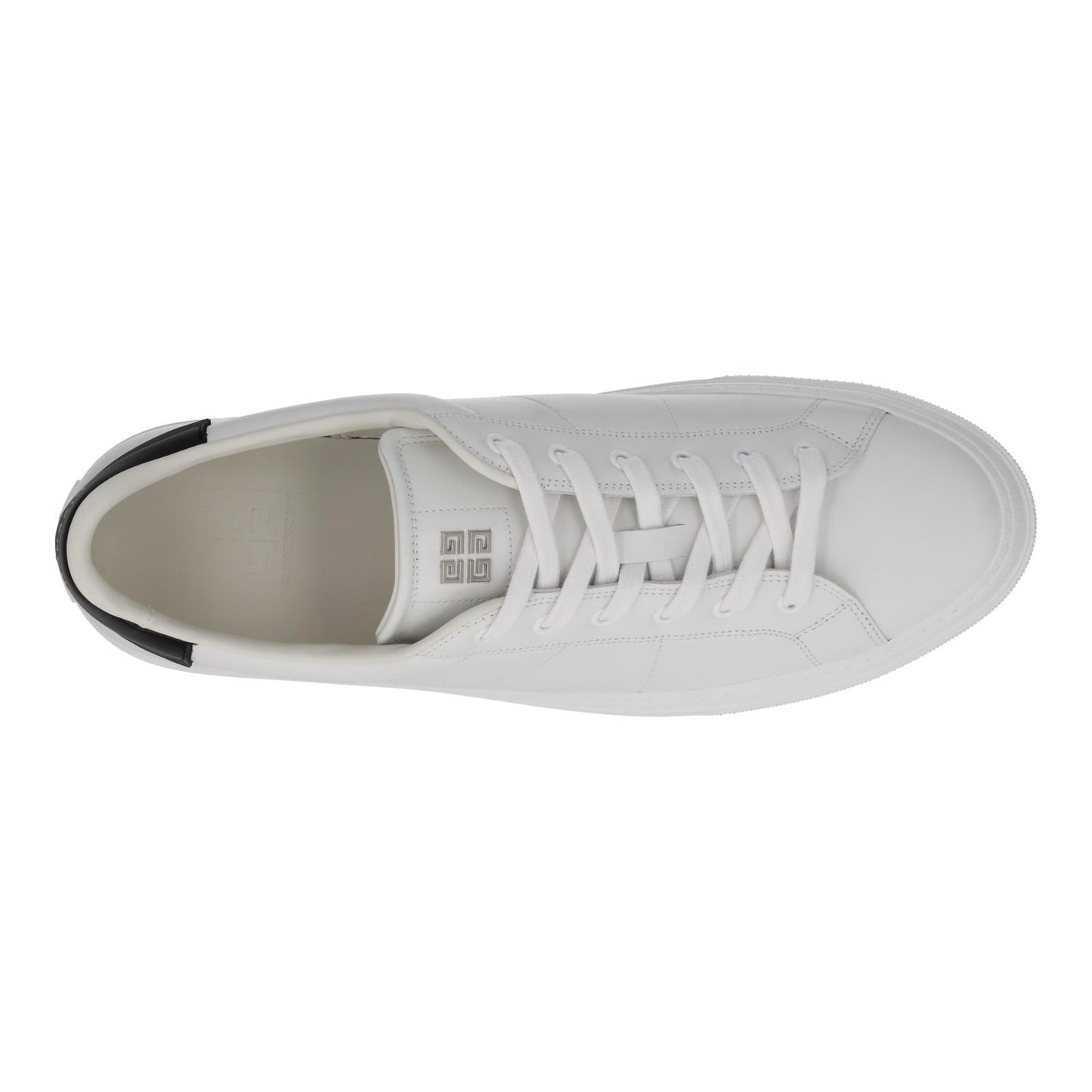 GIVENCHY Trainers City Sport Low Top White Black Leather UK12 NEW RRP485