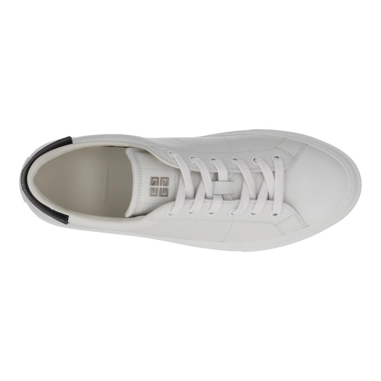 GIVENCHY Trainers City Sport Low Top Lace White Black Leather UK9 NEW RRP485